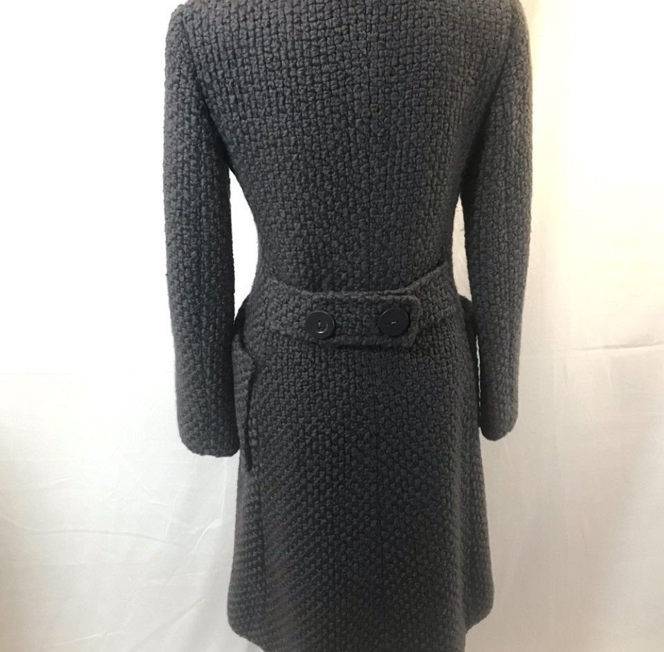 Alberta Ferretti ALBERTA Ferretti Italian Wool Textured Coat Tailored Size M / US 6-8 / IT 42-44 - 11 Thumbnail