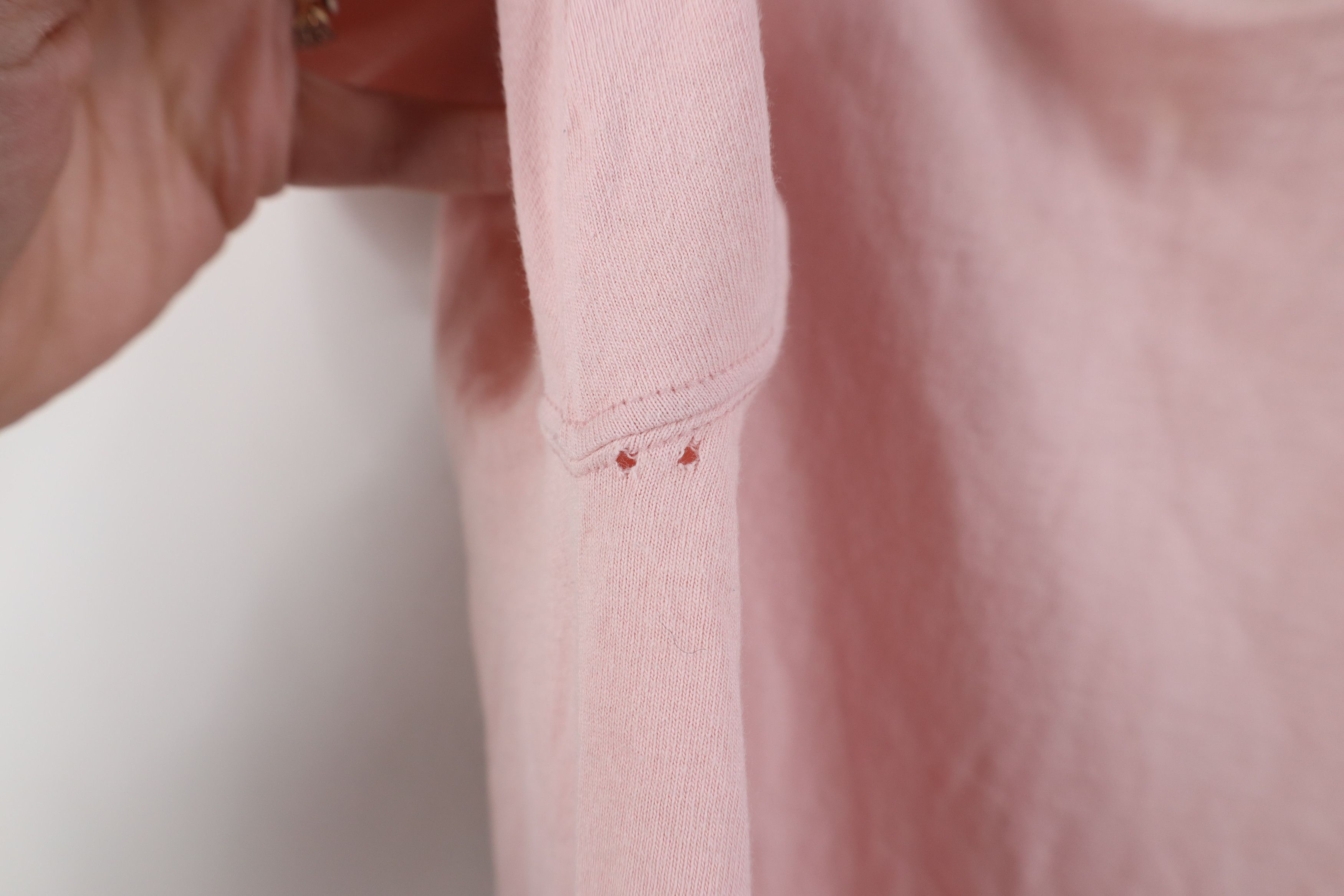 Russell Athletic Vintage 90s Russell Athletic Blank T-Shirt Pink Cotton USA Size M / US 6-8 / IT 42-44 - 6 Thumbnail