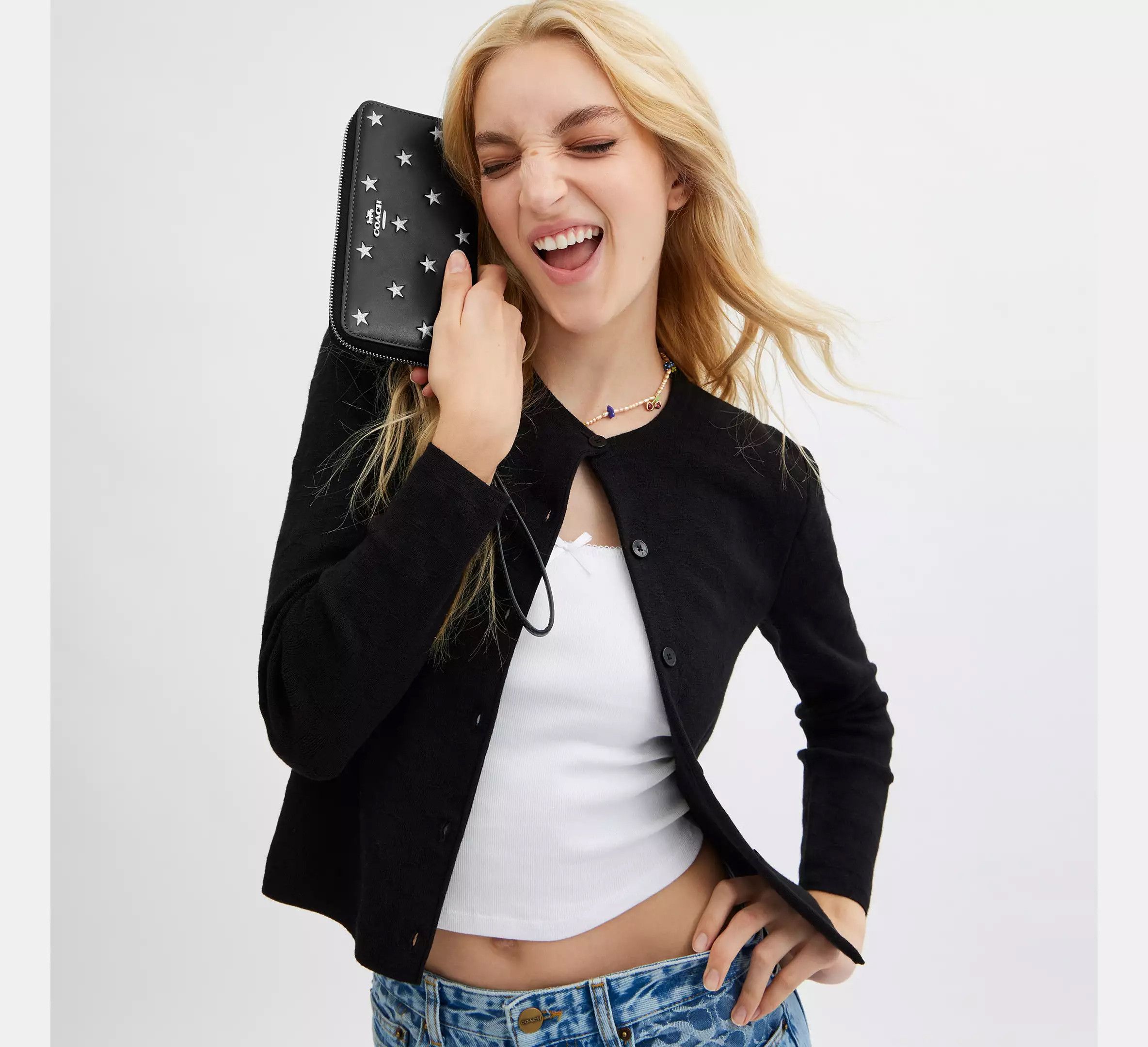 Coach Long Zip Around Wallet With Star Print CW479 Size ONE SIZE - 4 Thumbnail