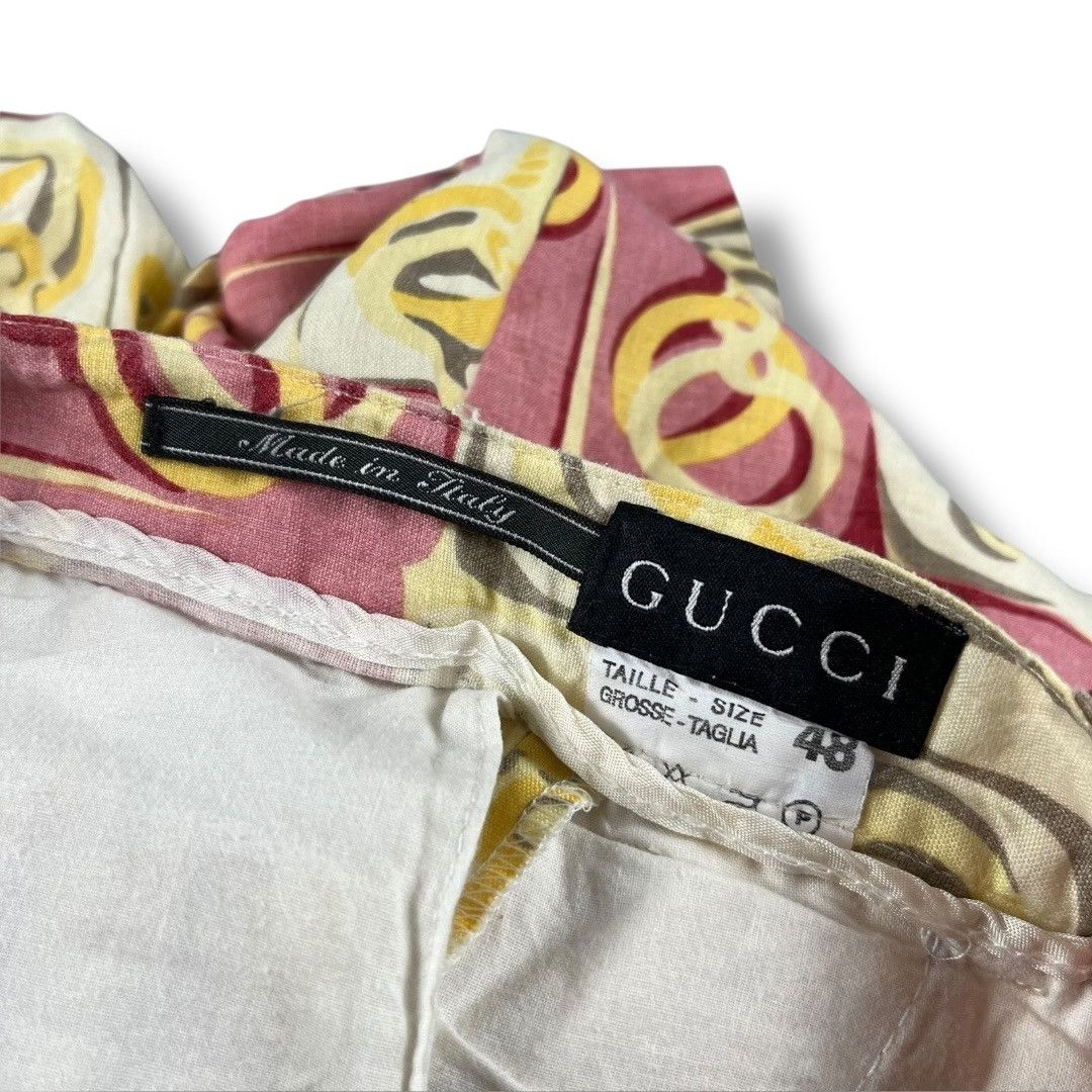 Gucci RARE Gucci Tom Ford S/S99 Interlocked Print Pleated Shorts Size US 28 / EU 44 - 8 Thumbnail