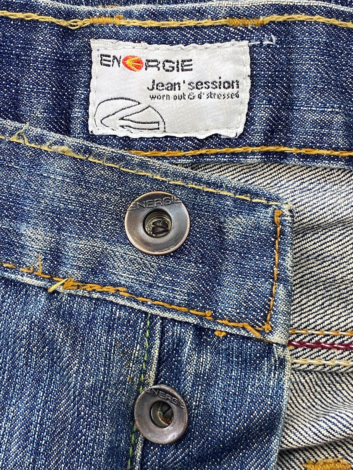 Energie Energie Faded Wash Distressed Style Boot Cut Jeans Size US 34 / EU 50 - 10 Thumbnail