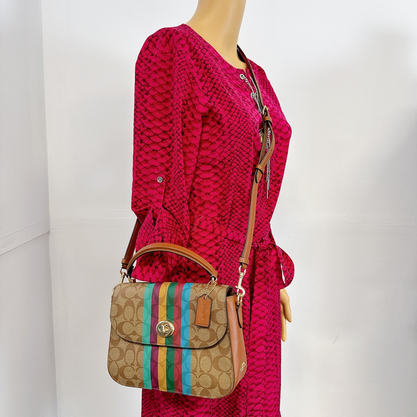 Coach C5644 Marlie Top Handle Satchel In Signature Canvas