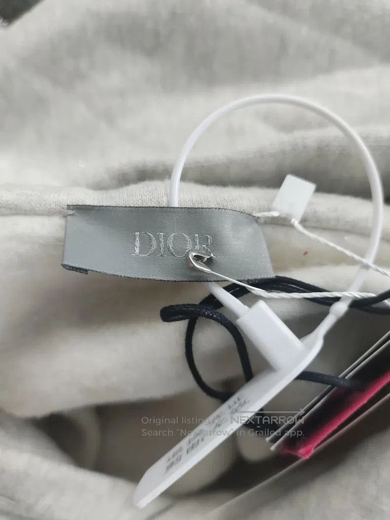 Dior Dior Co-branded grey hooded sweatshirt Size US L / EU 52-54 / 3 - 3 Thumbnail