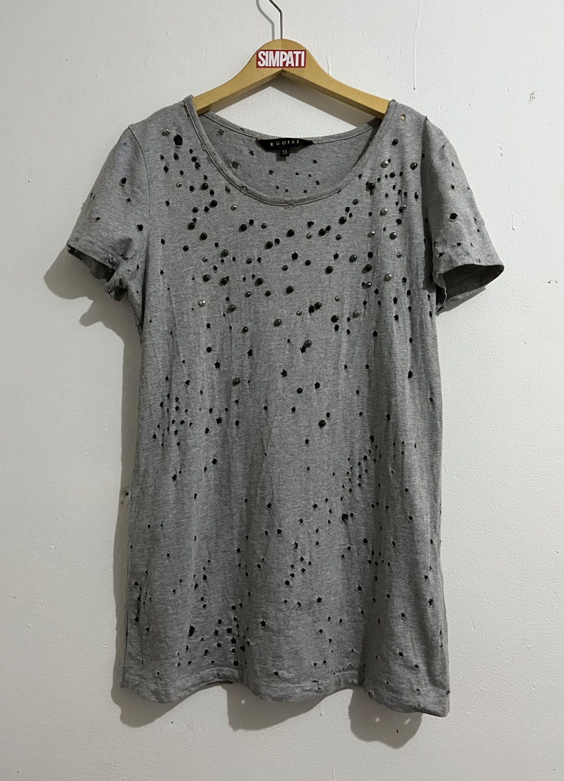 Japanese Brand Vintage Egoist Distressed t shirt If six was nine style Size US M / EU 48-50 / 2 - 1 Thumbnail