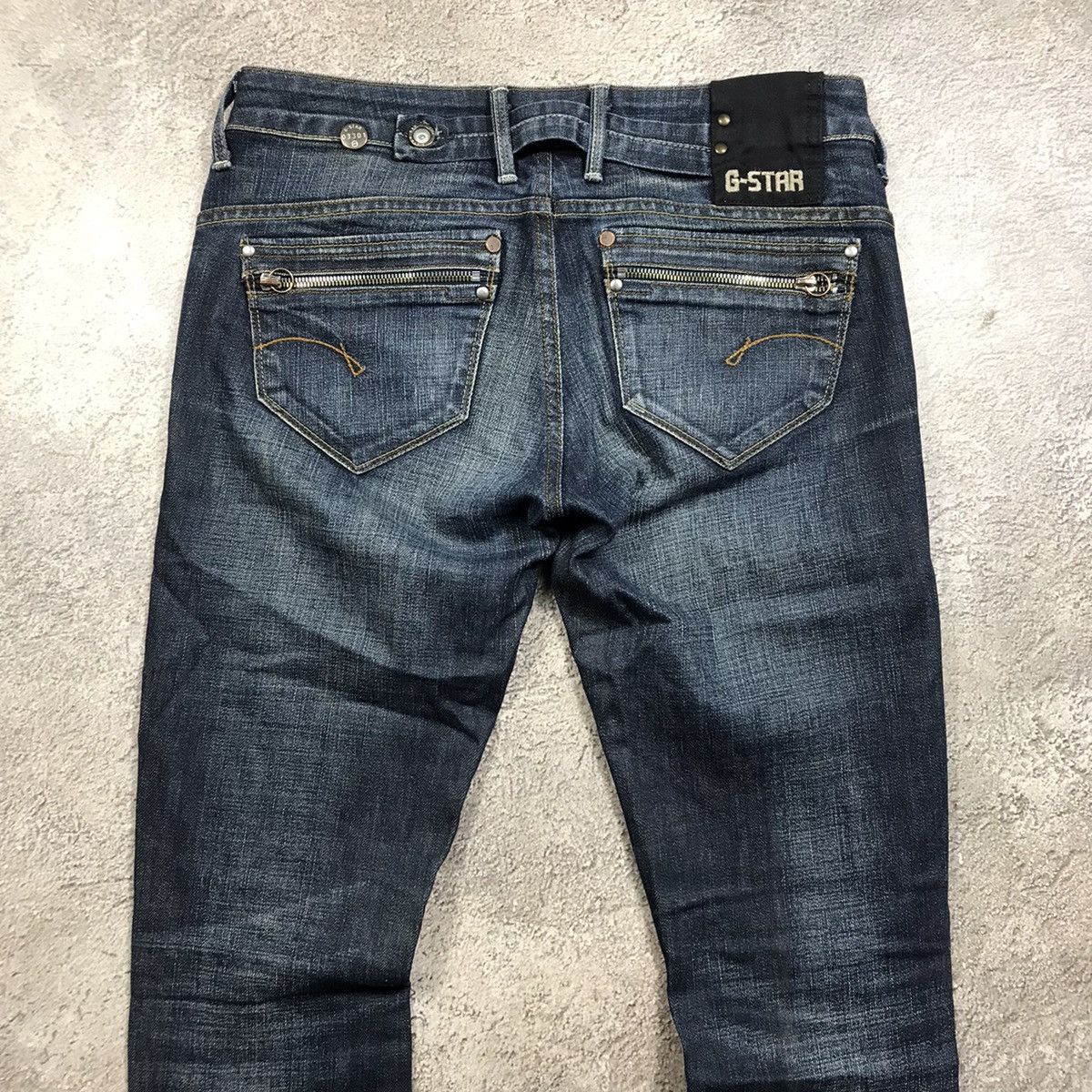 Vintage Vintage 90s G-Star Distressed Flared Jeans Grunge Low Rise 3 Size US 30 / EU 46 - 5 Thumbnail