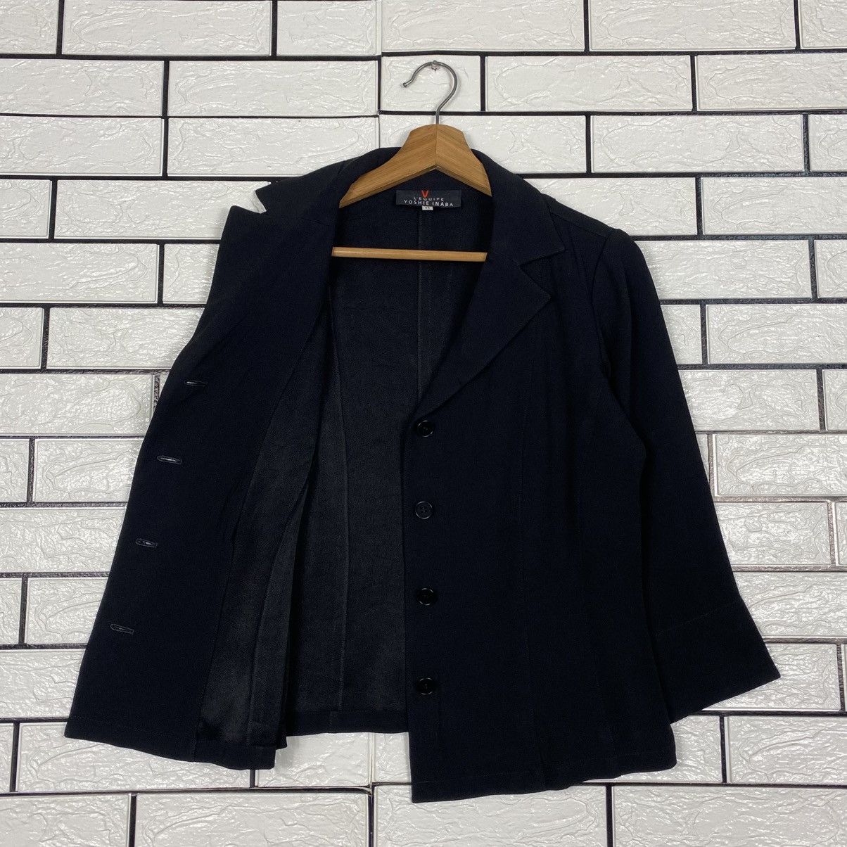Yohji Yamamoto 📌Avant Garde Button Cropped Jacket L'Equipe Yoshie Inaba Size US M / EU 48-50 / 2 - 12 Thumbnail