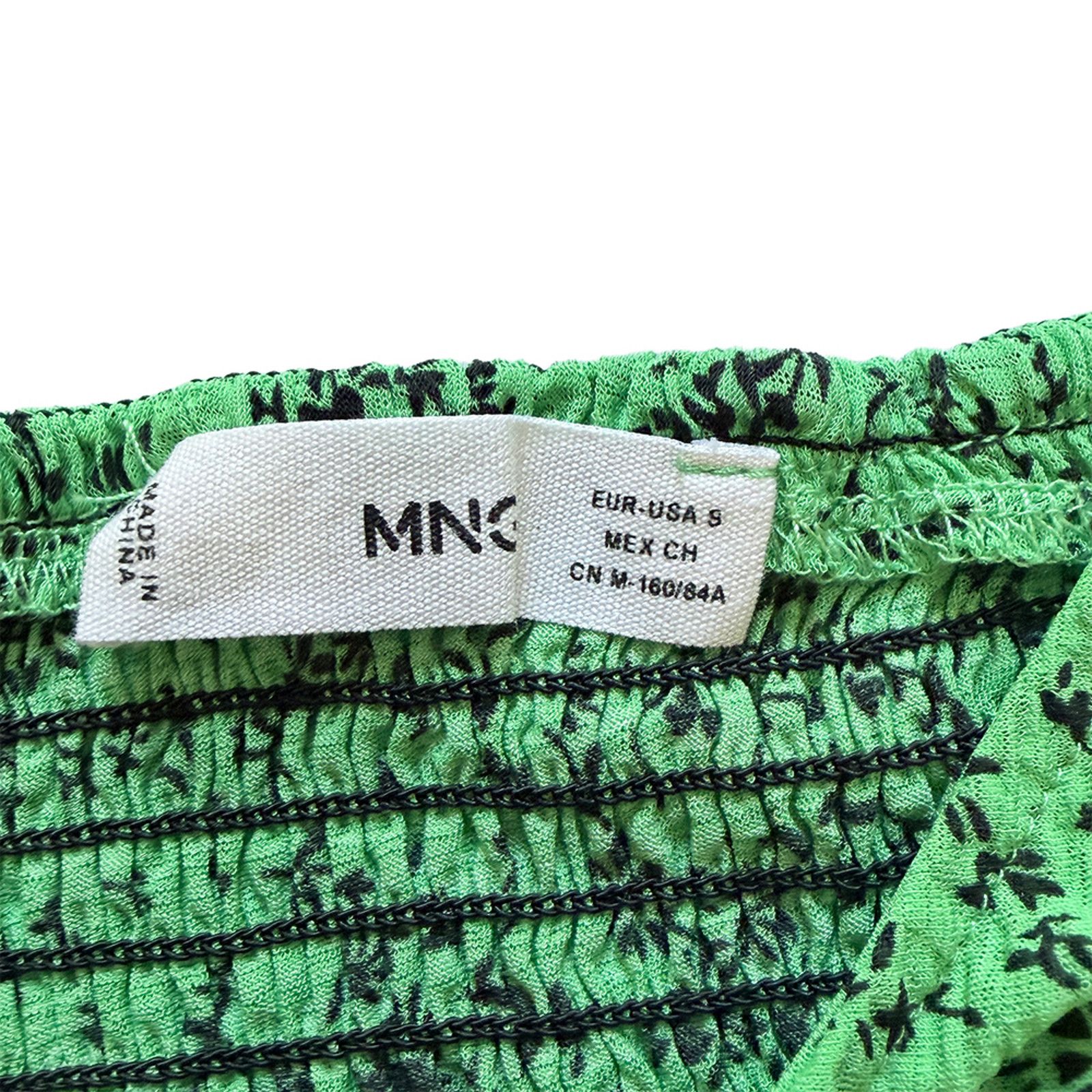 Mango Vintage Mango cropped top small floral barrel sleeves Size S / US 4 / IT 40 - 2 Thumbnail
