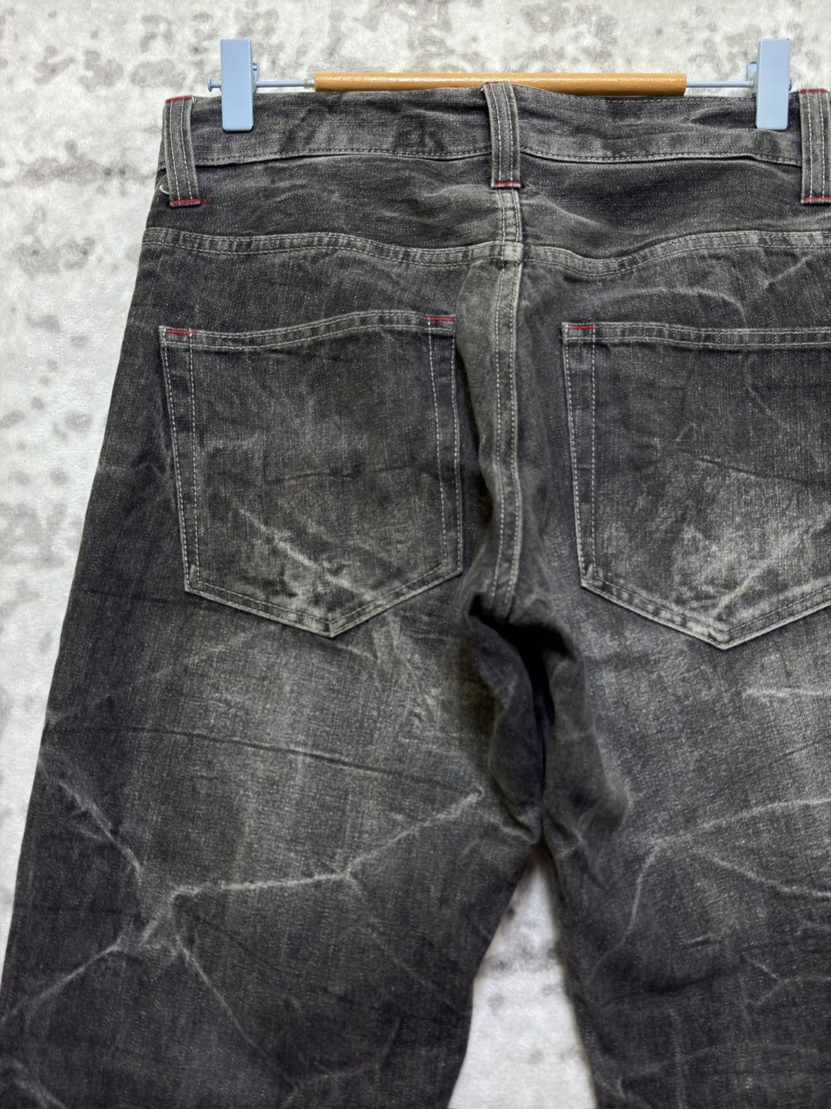 If Six Was Nine Y2K Wild Life Streetwear Poem Print Black Grey Jeans Size US 31 - 10 Thumbnail