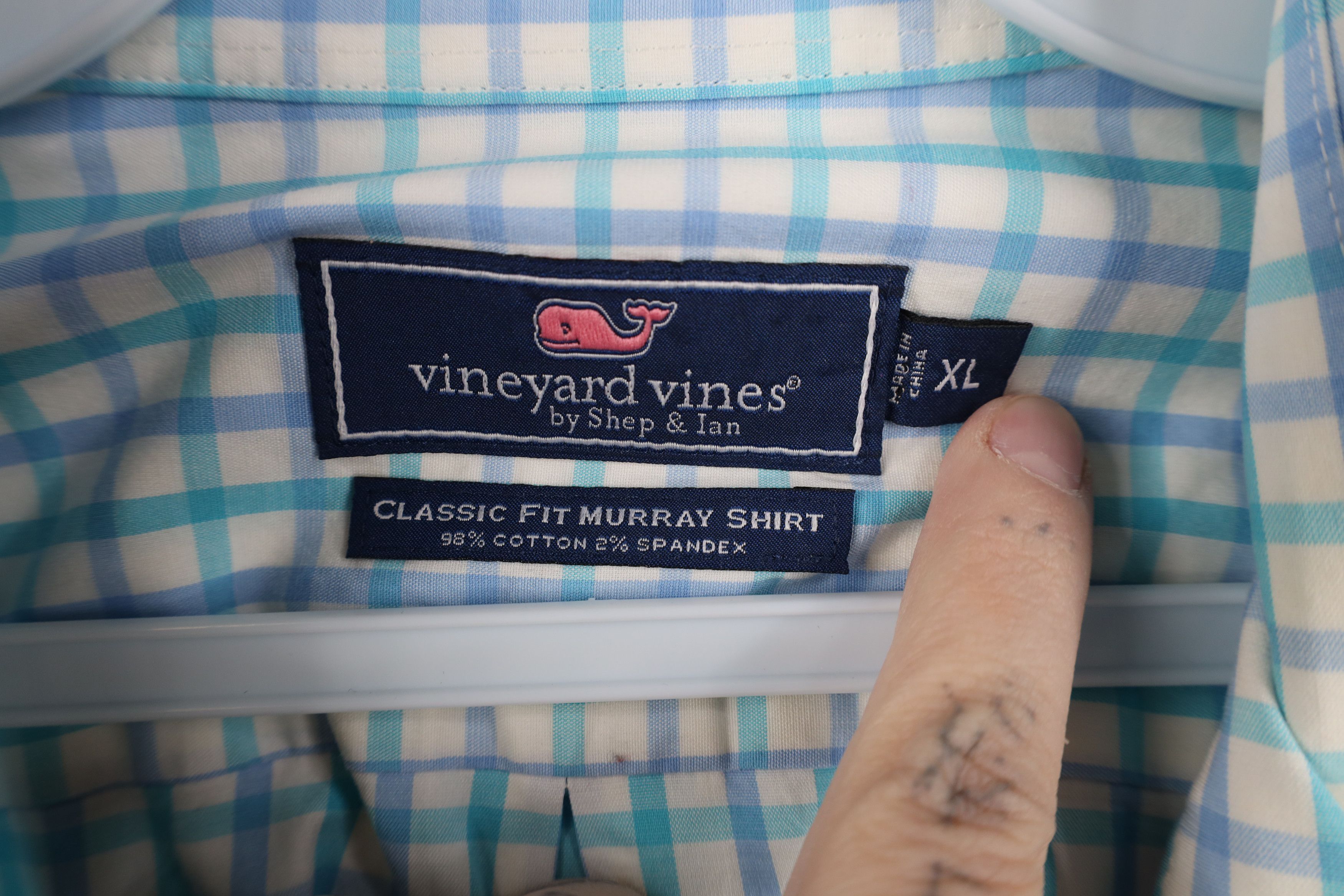 Vineyard Vines Vineyard Vines Fit Murray Stretch Collared Button Down Shirt Size US XL / EU 56 / 4 - 10 Thumbnail