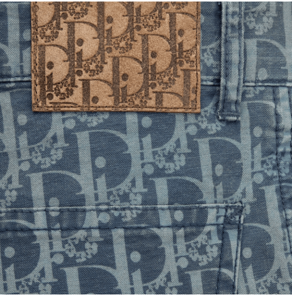DENIM TEARS × Dior o1w1db10624 Cotton Denim Bermuda Shorts in Blue Size US 36 / EU 52 - 3 Thumbnail