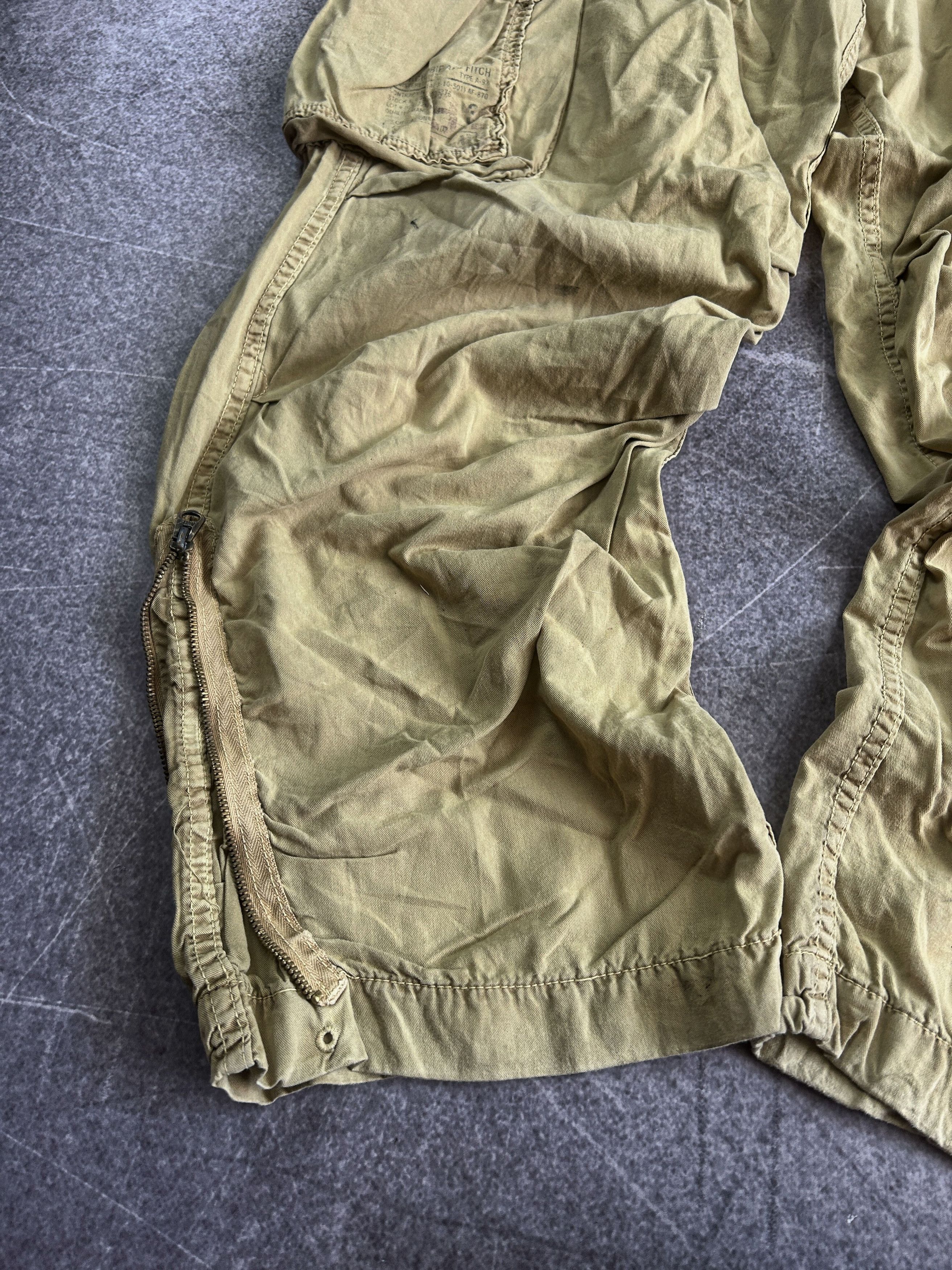 Japanese Brand Y2K Beige Cargo Pants Baggy Wide Leg Tactical Streetwear Fit Size US 32 / EU 48 - 6 Thumbnail