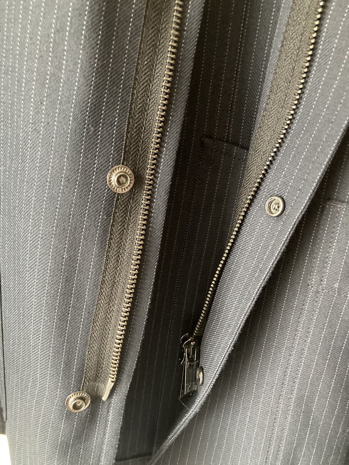 Valentino Shadow Stripe Zip Pocket Shirt Jacket Size US M / EU 48-50 / 2 - 6 Thumbnail