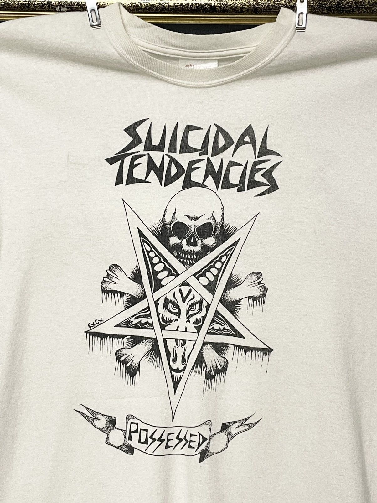 Vintage Vintage 90s Suicidal Tendencies ‘Possessed’ Og Skull Tshirt Size US M / EU 48-50 / 2 - 3 Thumbnail