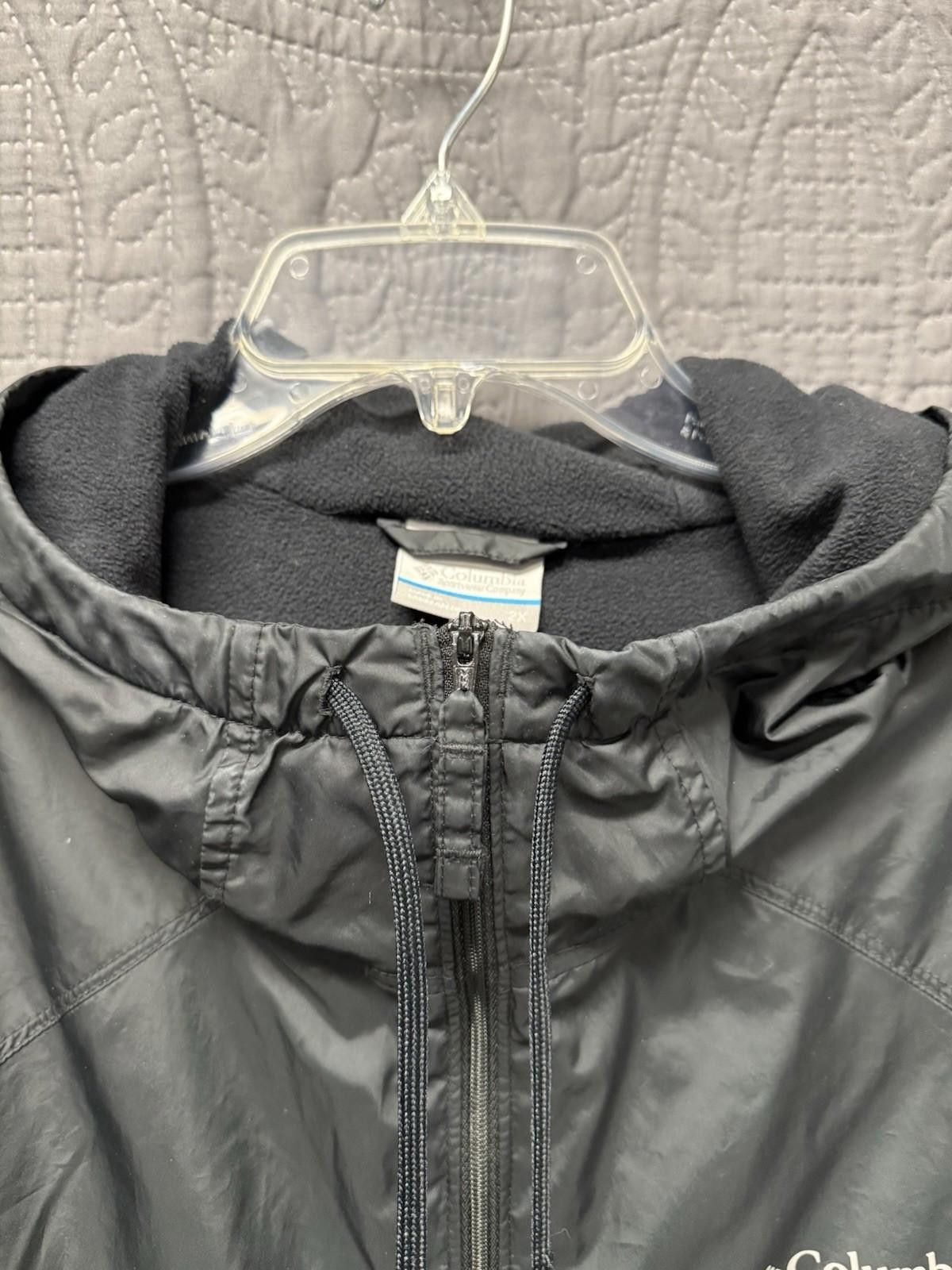 Columbia Columbia Hooded Windbreaker Rain Jacket Mens 2X Black Size US XXL / EU 58 / 5 - 8 Thumbnail