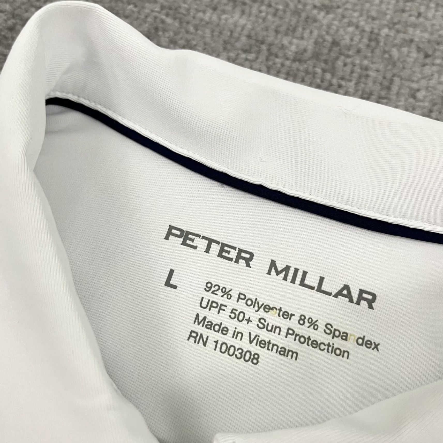 Peter Millar Peter Millar Polo Shirt Womens White Large BMW Championship Golf Performance UPF Size L / US 10 / IT 46 - 3 Thumbnail