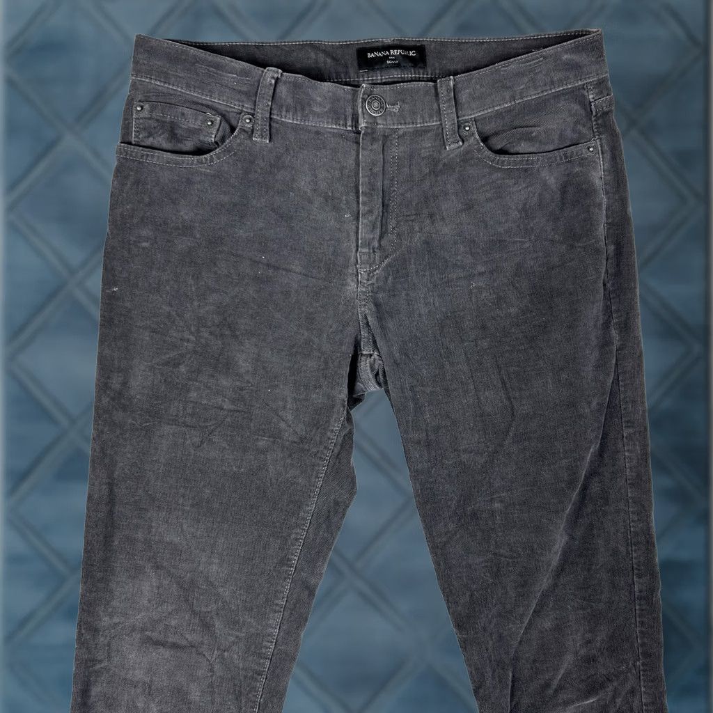 Banana Republic Banana Republic Skinny Corduroy Pants Women's 28 Gray Chino Workwear Mid Rise Corduroy Slim Pants Womens Gray 28 Fall Winter Spring Summer Workwear Size 28" / US 6 / IT 42 - 1 Thumbnail