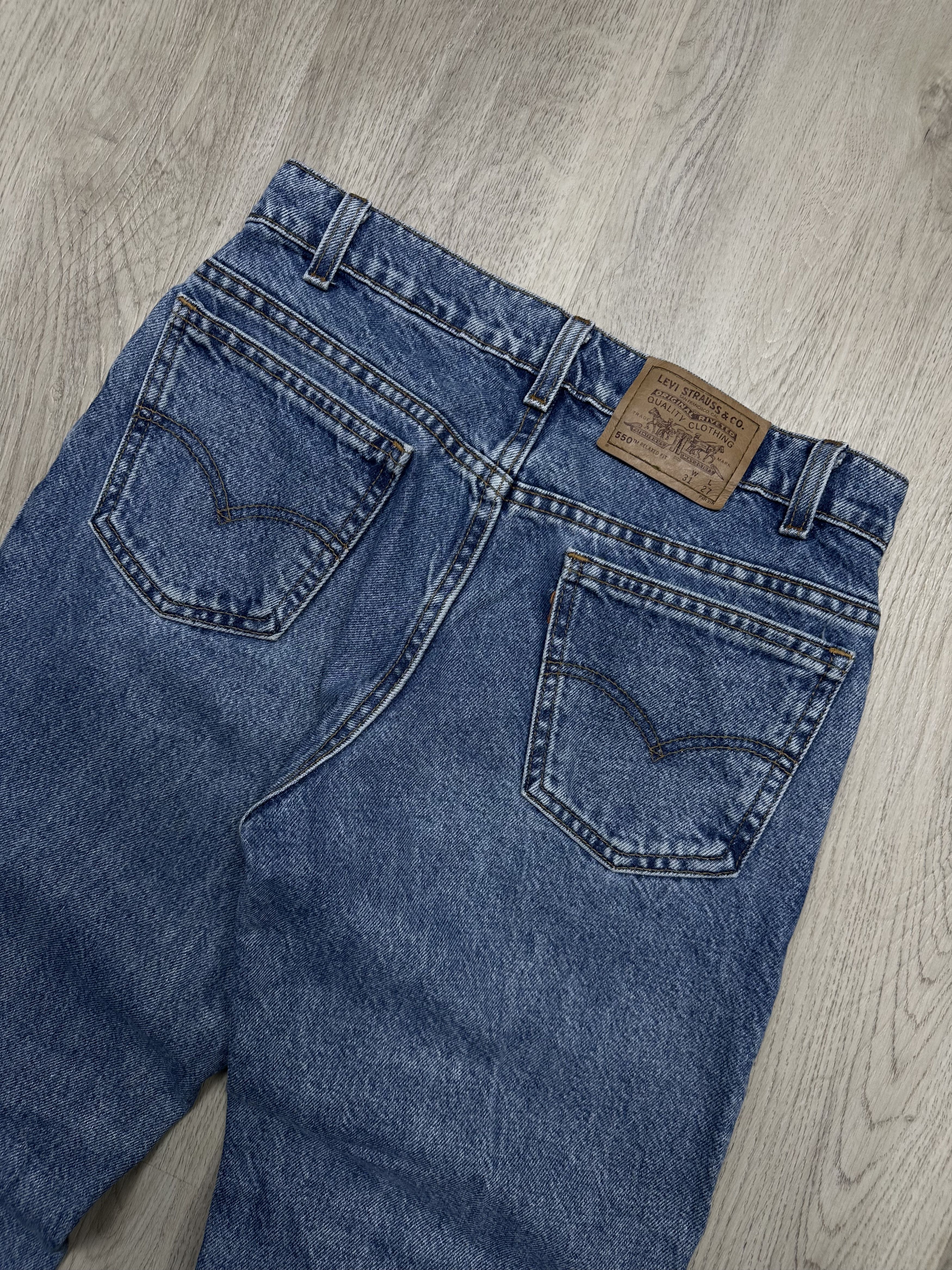 Levi's Levi's 550 Husky Relaxed Fit Denim Pants Jeans Size 31 x 27 Size US 31 - 2 Thumbnail