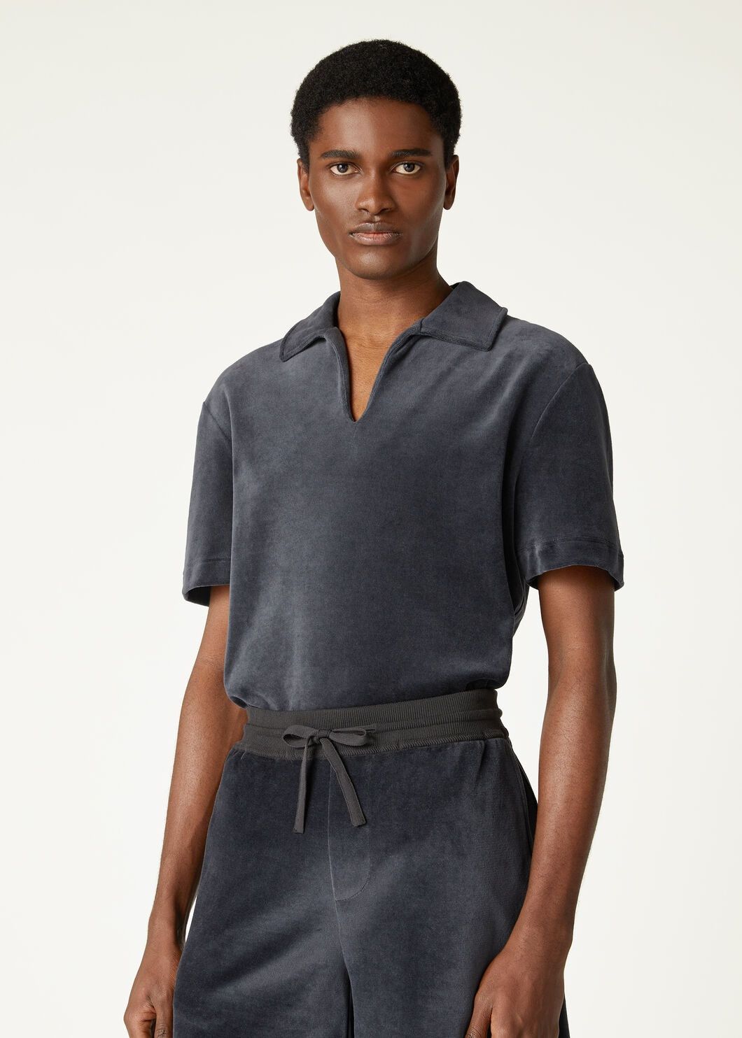 Loro Piana o1w1db10725 FAO6618 Duggia Polo Shirt in Dark Grey Size US M / EU 48-50 / 2 - 4 Thumbnail