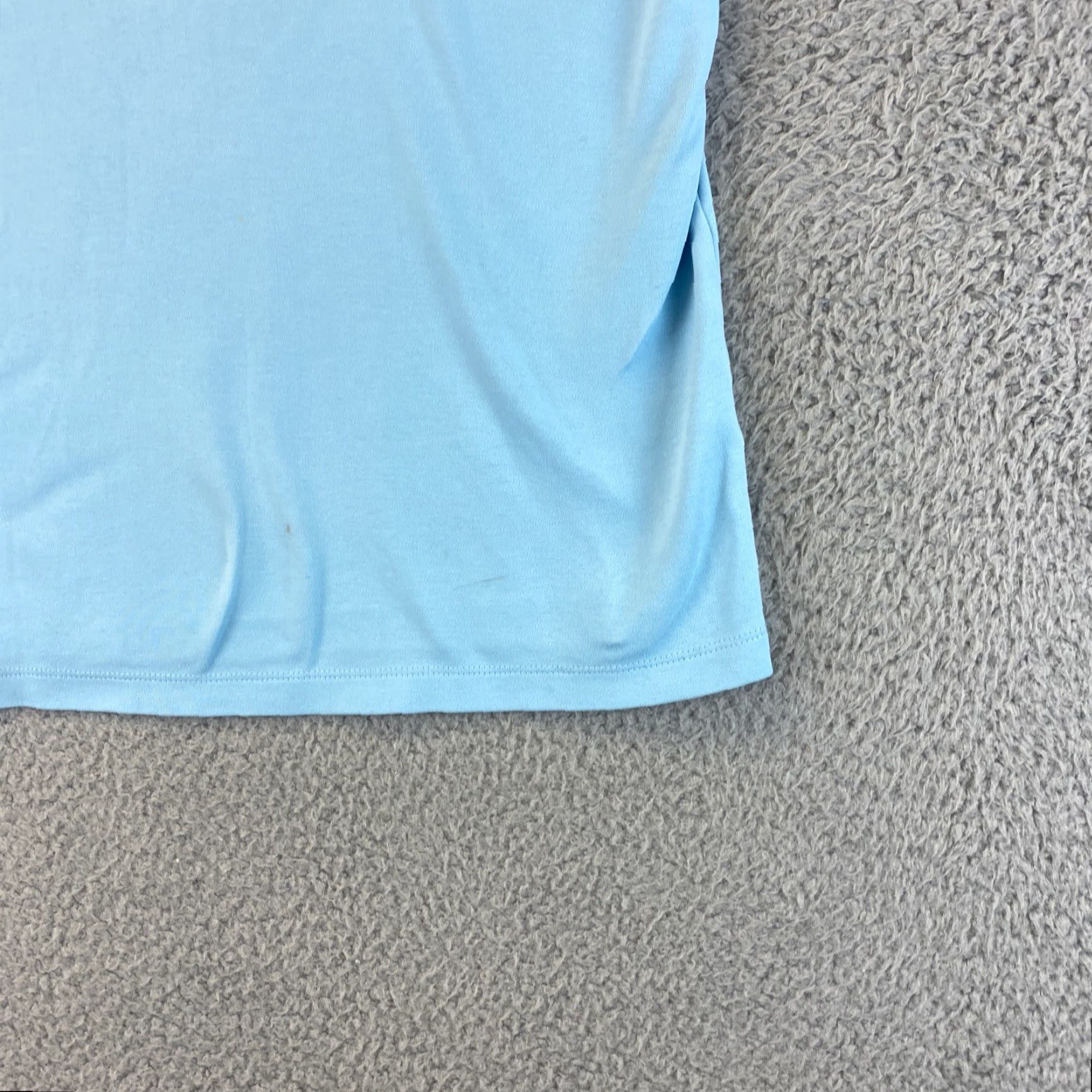 Vintage L.L.Bean T-Shirt Womens M Reg Blue Cotton Square Neck Pullover 63-30 Size M / US 6-8 / IT 42-44 - 3 Thumbnail