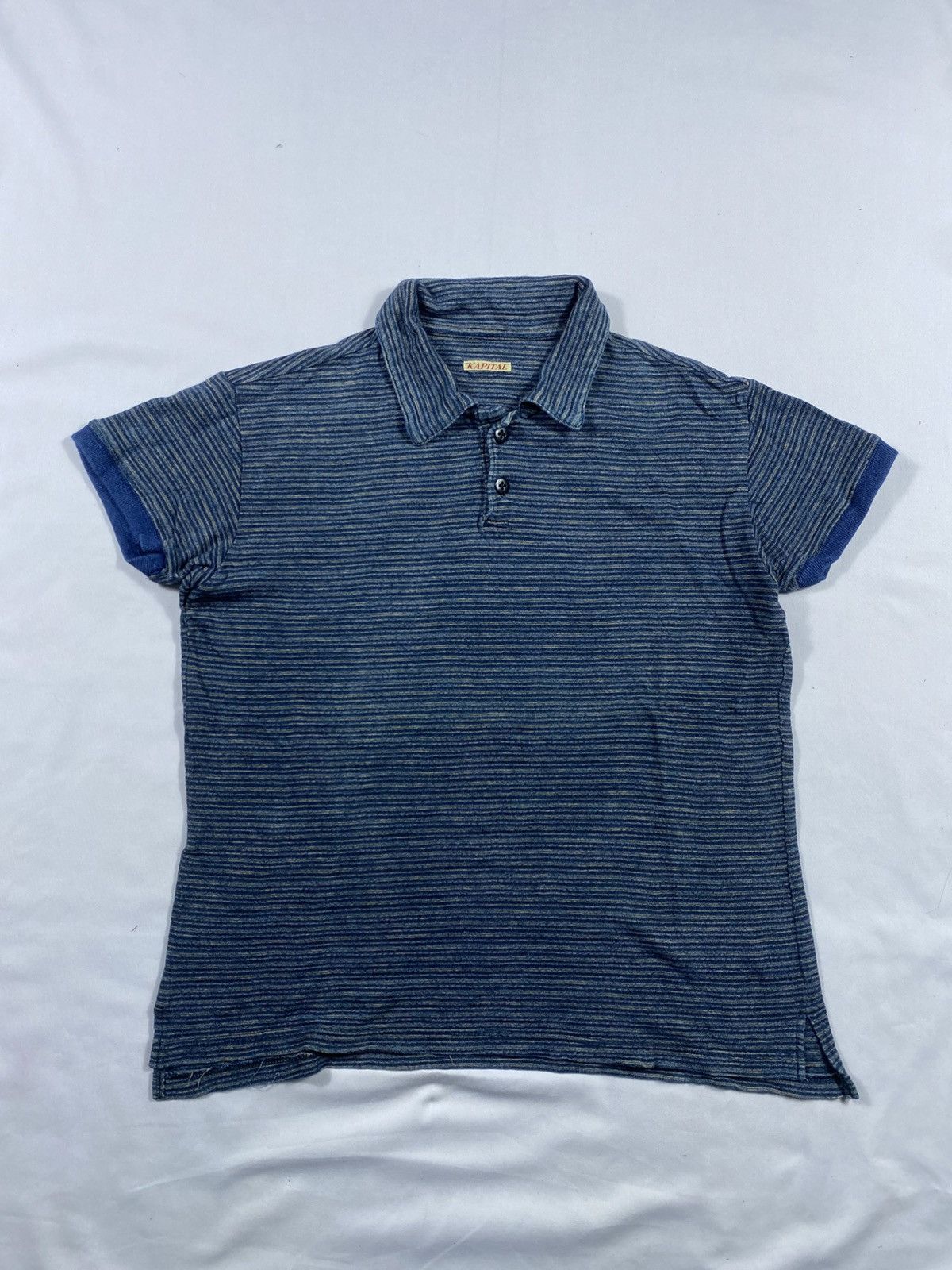 Kapital Kapital Stripe Clasic Polo Shirt Size US S / EU 44-46 / 1 - 1 Thumbnail