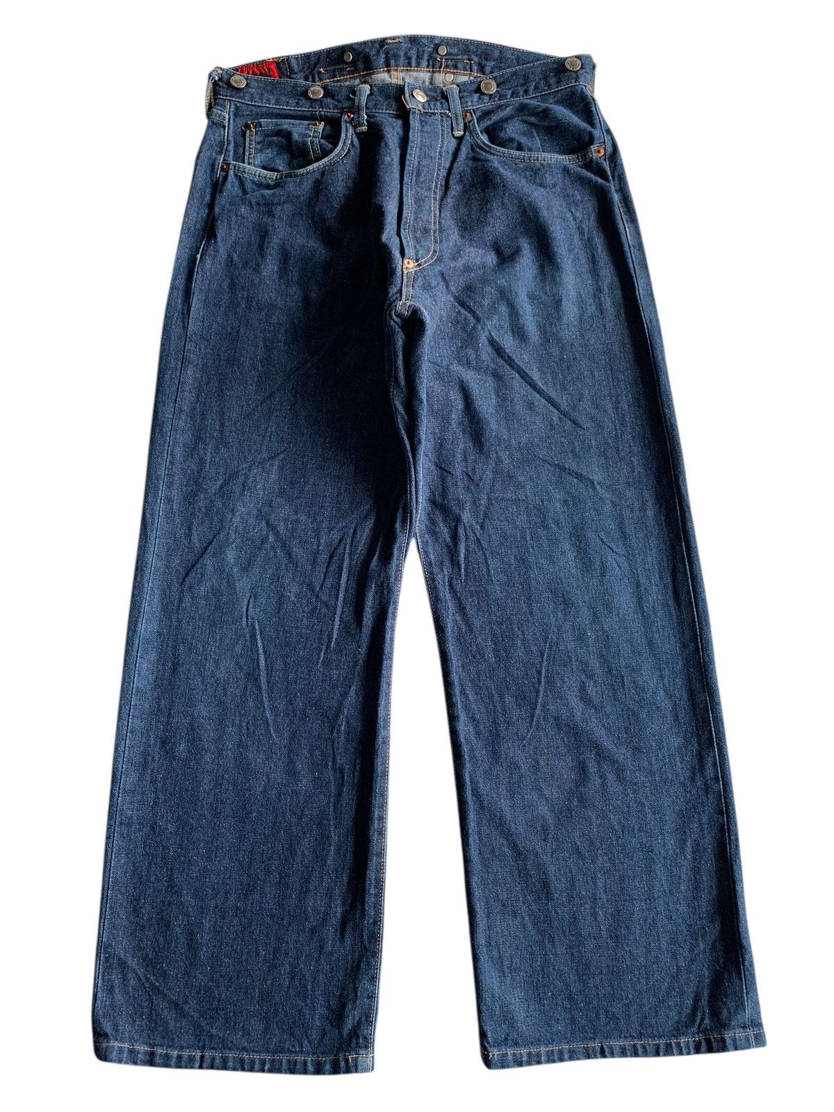 Schott VINTAGE SCHOTT SELVEDGE BUCKLE BACK JAPANESE DENIM Size US 32 / EU 48 - 2 Thumbnail