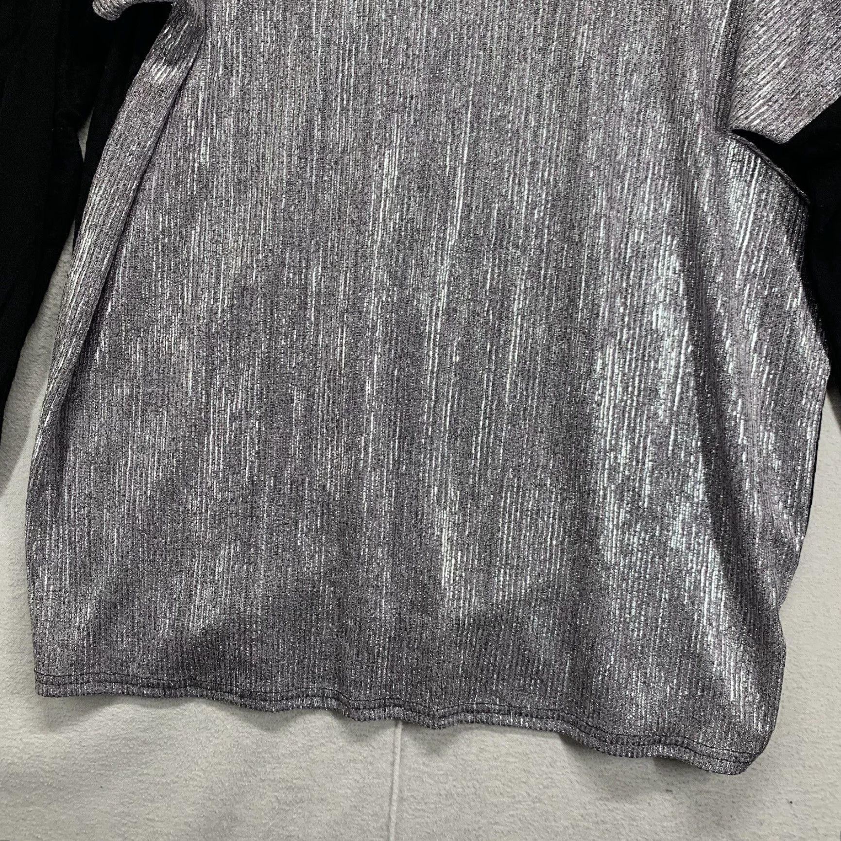 Vintage India Boutique Women's Top One Size Black Silver Embellished Long Sleeve EUC Size ONE SIZE - 7 Thumbnail