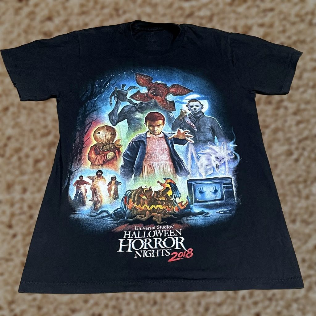 Vintage VINTAGE? No. Universal Studios Halloween Horror Nights 2018 Shirt Mens Small Horror Movie Tee Size US S / EU 44-46 / 1 - 1 Thumbnail