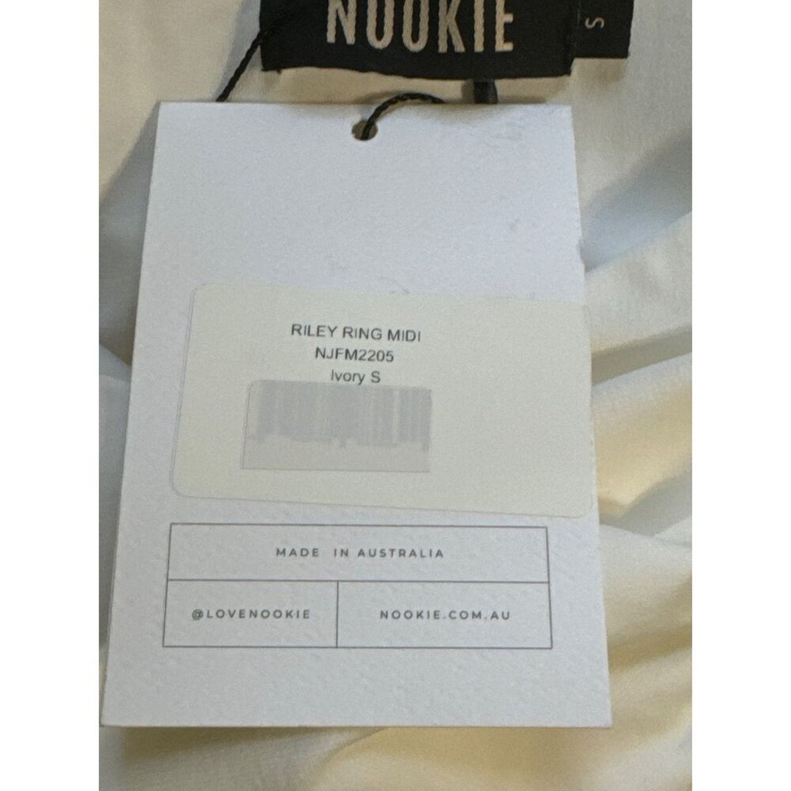 Other Nookie Riley Ring Midi Dress Ivory Lined Ruched Small Size S / US 4 / IT 40 - 13 Thumbnail