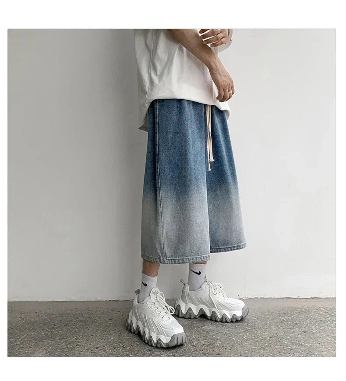 Other Gradient Baggy Jorts Size US 32 / EU 48 - 8 Thumbnail