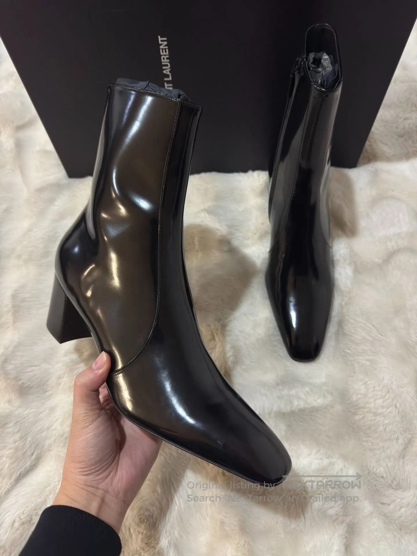 Saint Laurent Paris Saint Laurent Men's XIV 2023 Runway Boots. Size US 10 / EU 43 - 4 Thumbnail