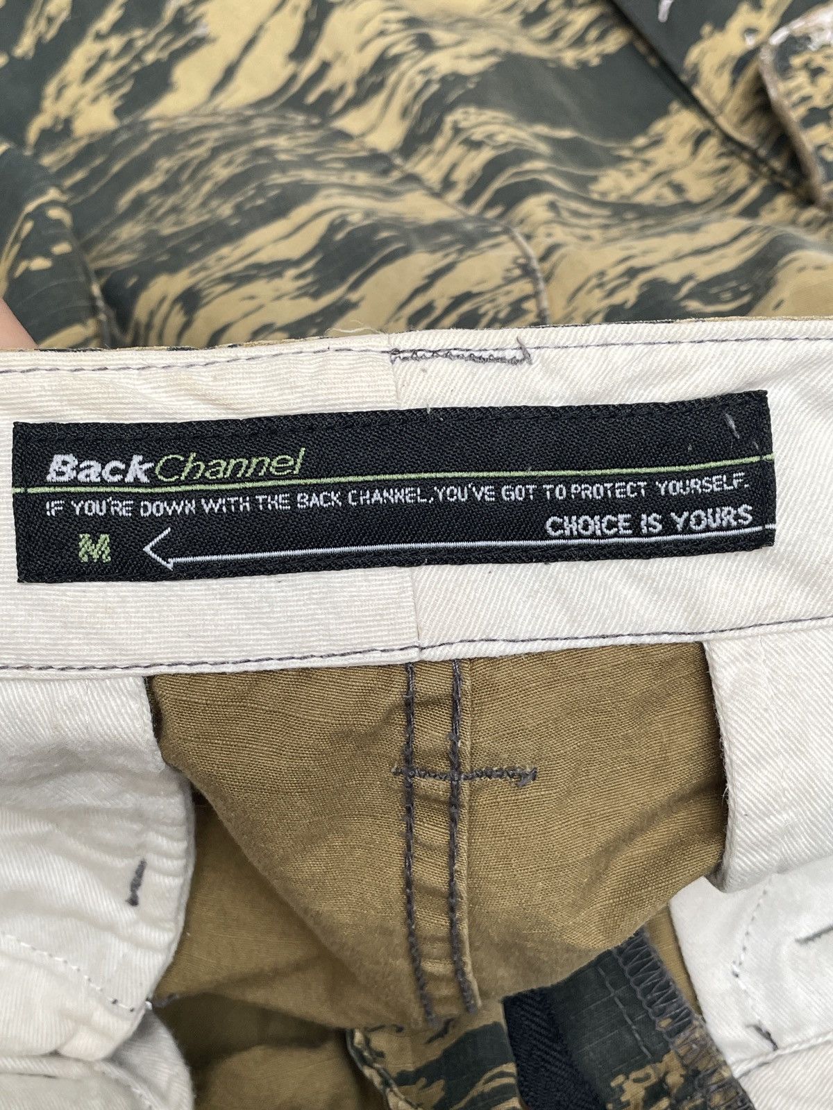 If Six Was Nine × Japanese Brand Rare Vintage Back Channel USN Tiger Stripe Cargo Pants 2000s Size US 33 - 8 Thumbnail