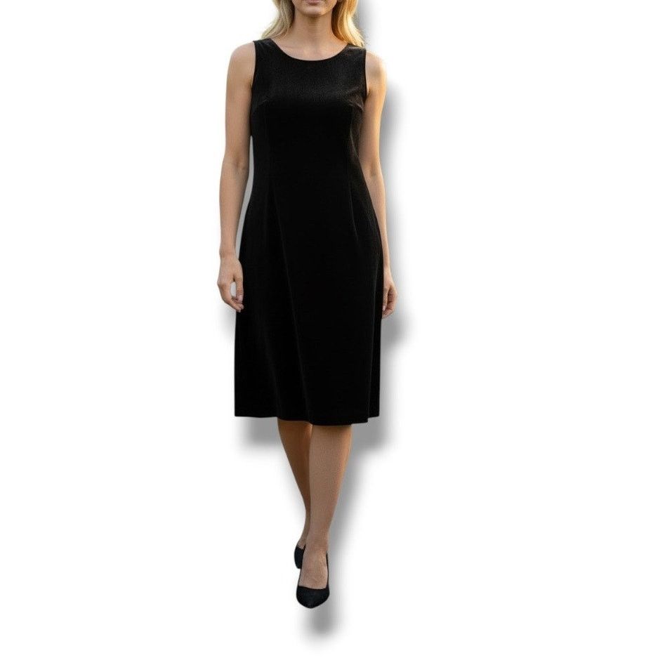 Vintage VTG Theomiles black velvet silk blend cocktail dress Size M / US 6-8 / IT 42-44 - 1 Thumbnail