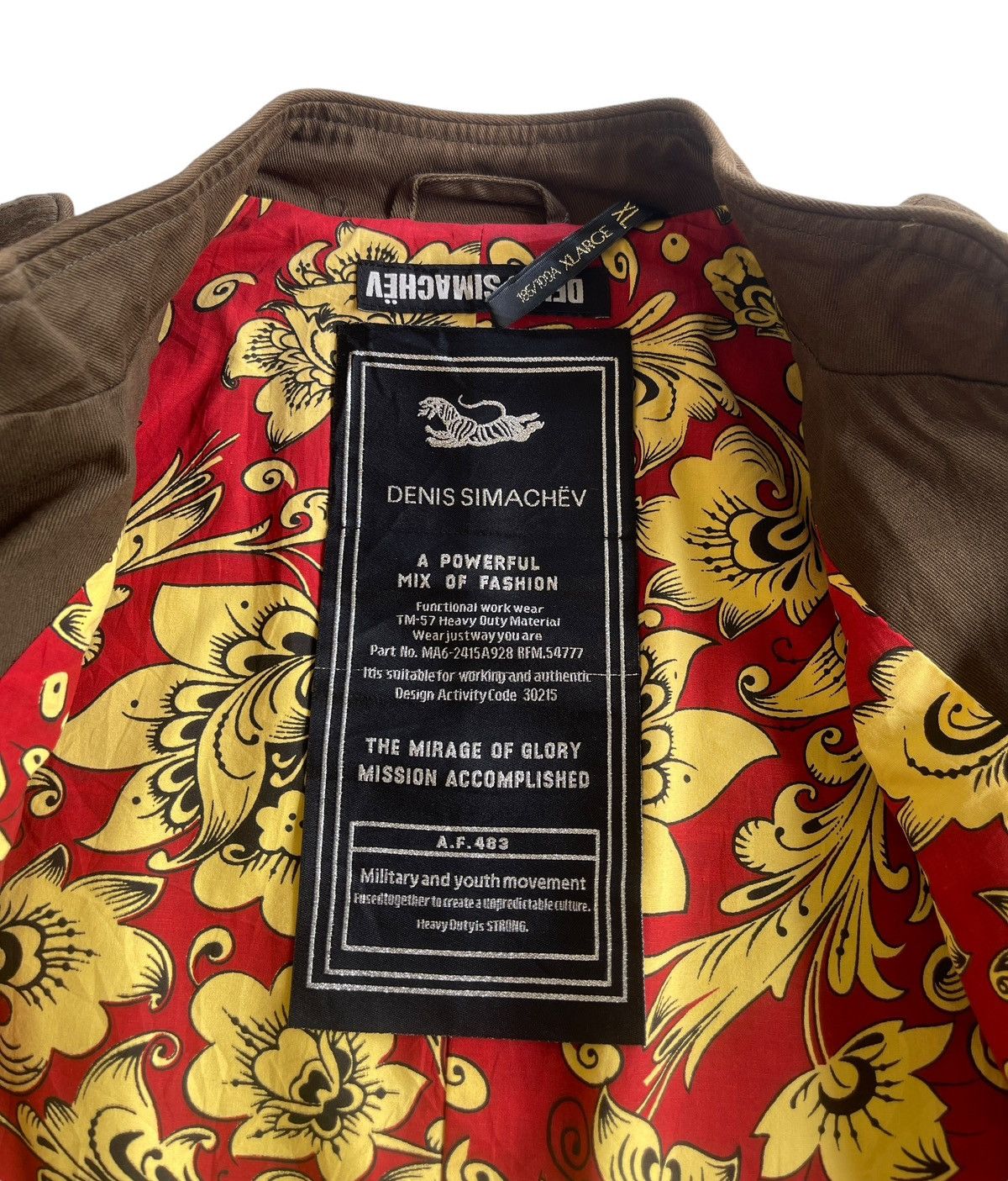 Denis Simachev Denis Simachev Olive Field Jacket Size US XL / EU 56 / 4 - 16 Thumbnail