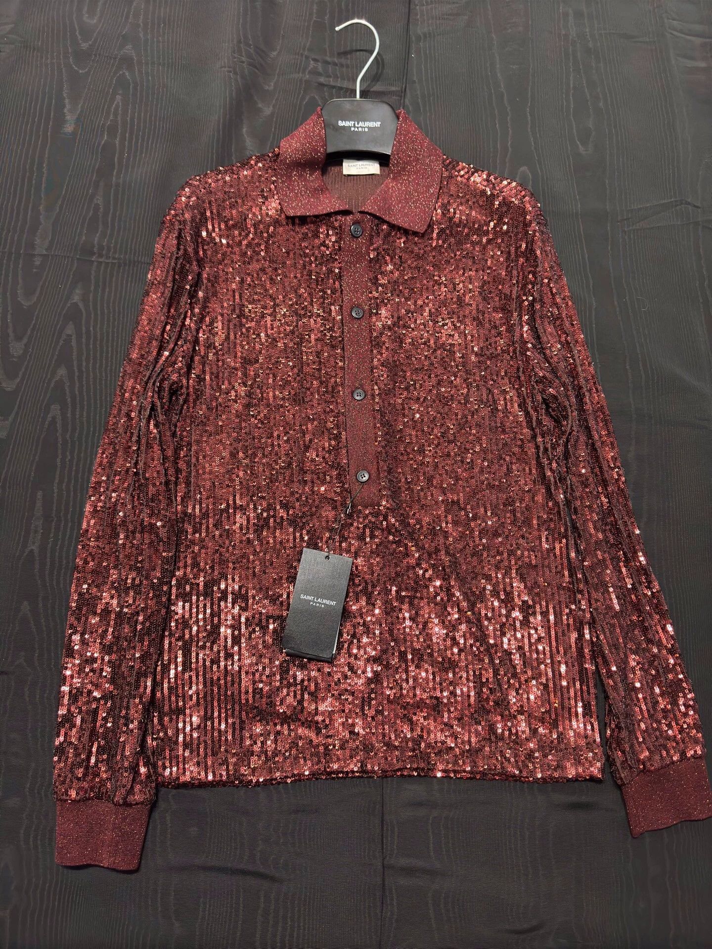 Saint Laurent Paris Saint Laurent Paris Sequin bead shirt Size US S / EU 44-46 / 1 - 7 Thumbnail