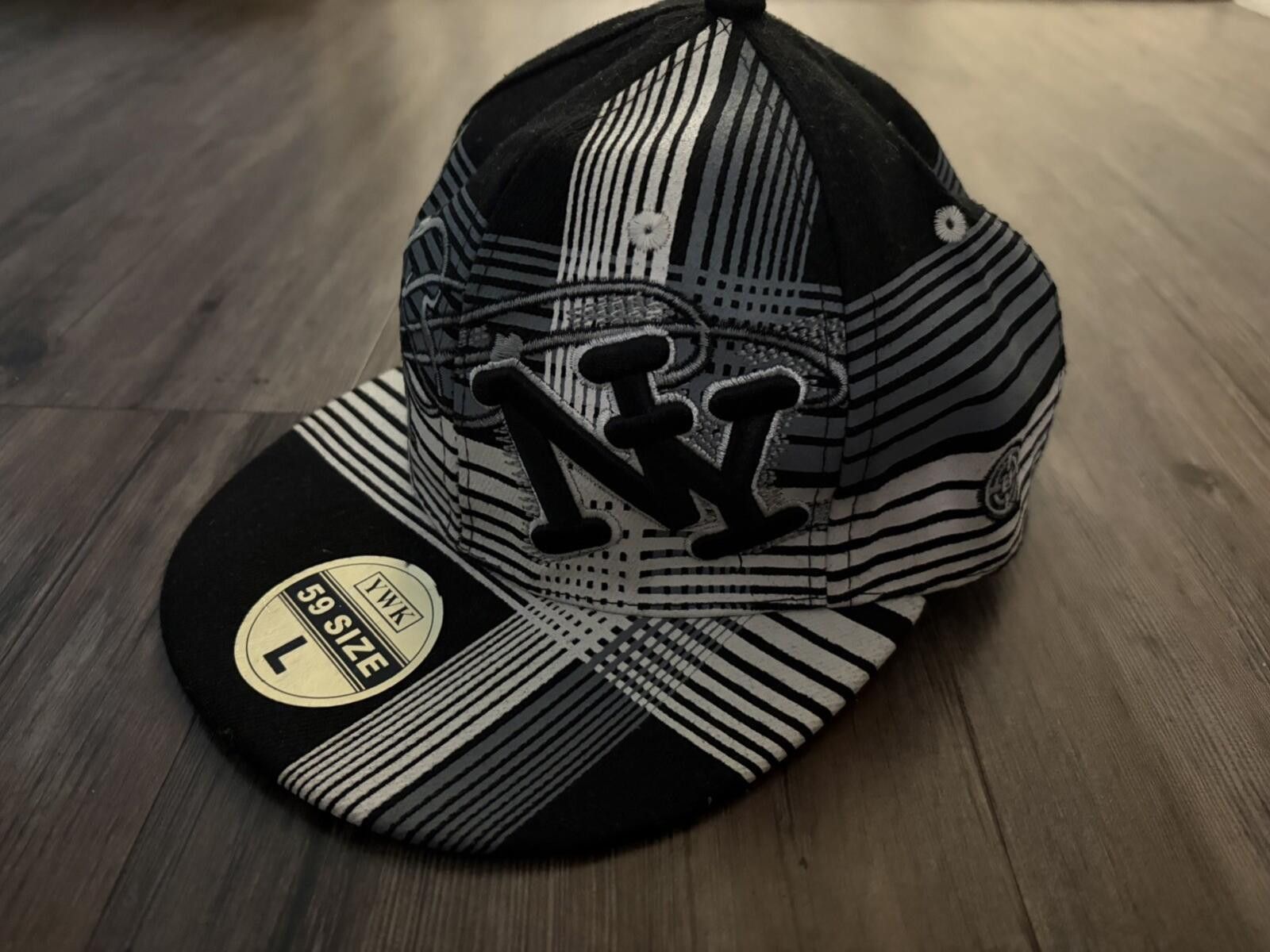 Other Y2K New York Yankees Embroidered Cap Hat Black Grey Plaid L Size ONE SIZE - 2 Thumbnail
