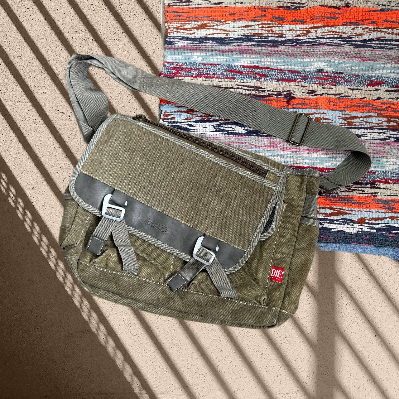 image of 90's Diesel Vintage Crossbody Bag / Sling Bag in Khaki, Men's