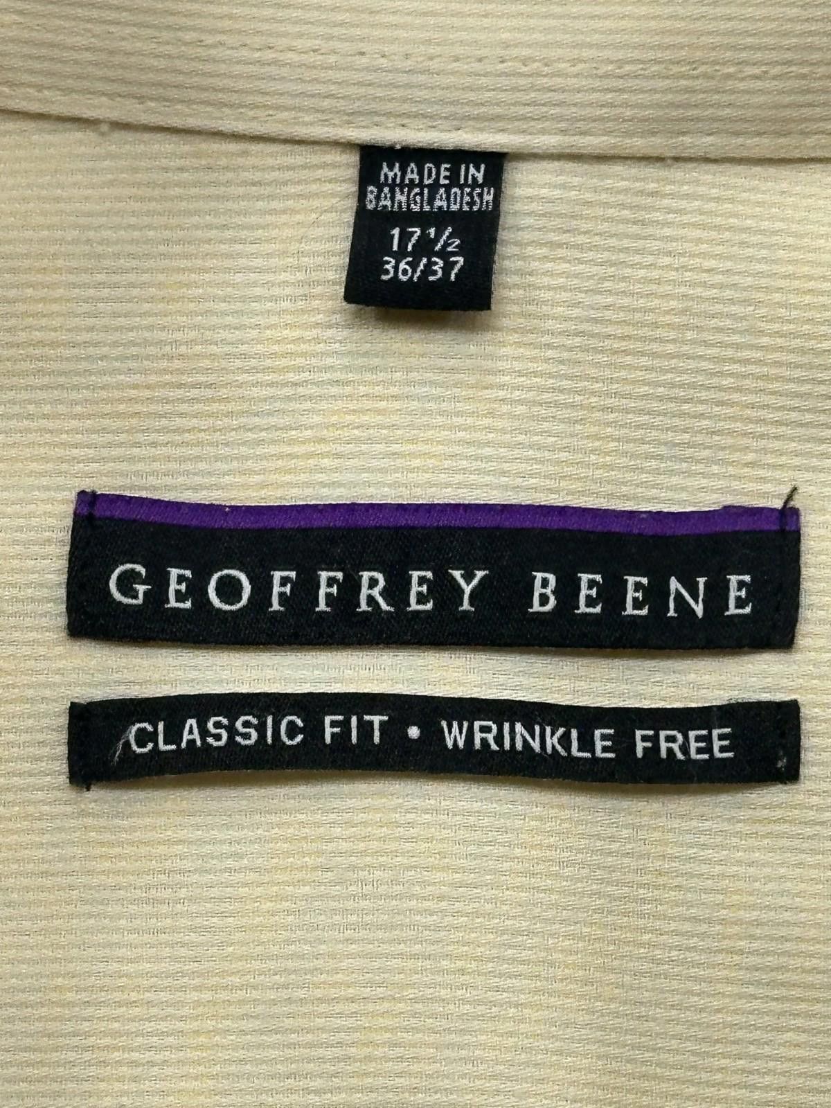 Other Geoffrey Beene Classic Wrinkle Free Dress Shirt 17.5-36/37 Size 44R - 3 Thumbnail
