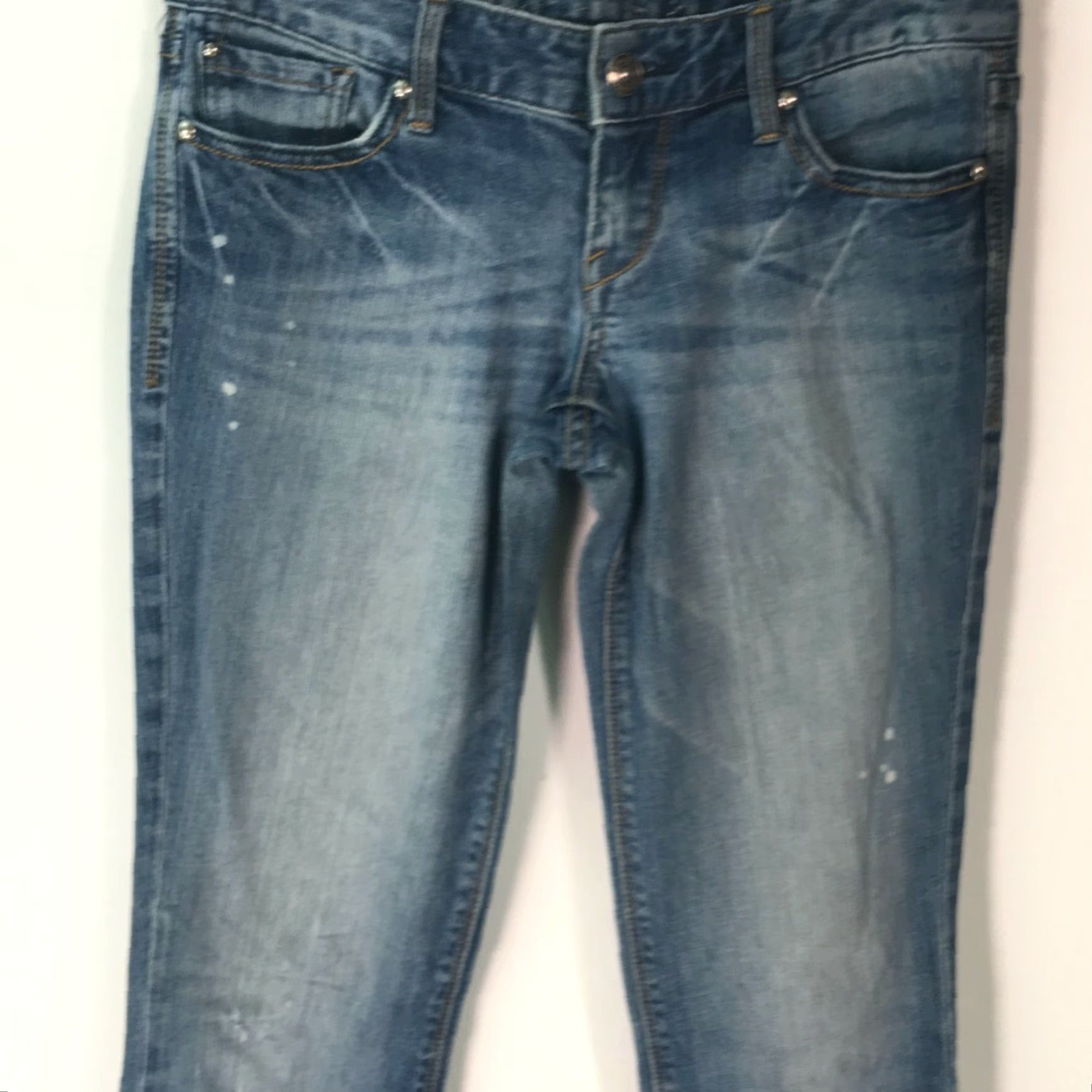 Express Express Jeans Boot Cut Denim Blue Ultra Low Rise Regular Fit Size 21 Womens Size 42" / US 20 - 3 Thumbnail