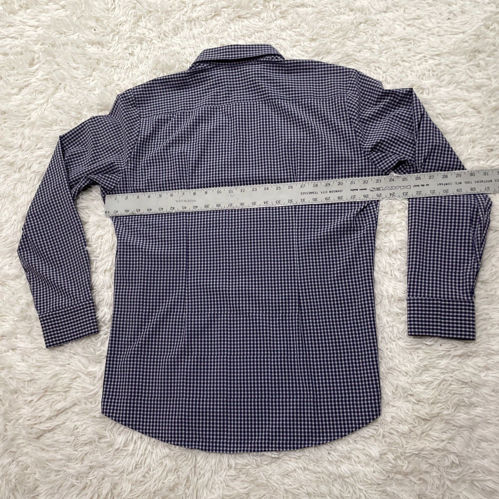 Mizzen+Main MIZZEN MAIN Leeward Shirt Men XL Trim American Blue Red White Plaid Performance Shirt Mens XL Blue Red White Plaid Size US XL / EU 56 / 4 - 7 Thumbnail