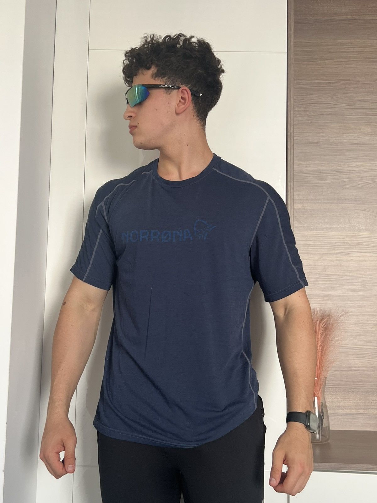 Norrona ‼️Norrona Big Logo Merino Wool Outdoor Equaliser Mens Tee‼️ Size US XXL / EU 58 / 5 - 4 Thumbnail