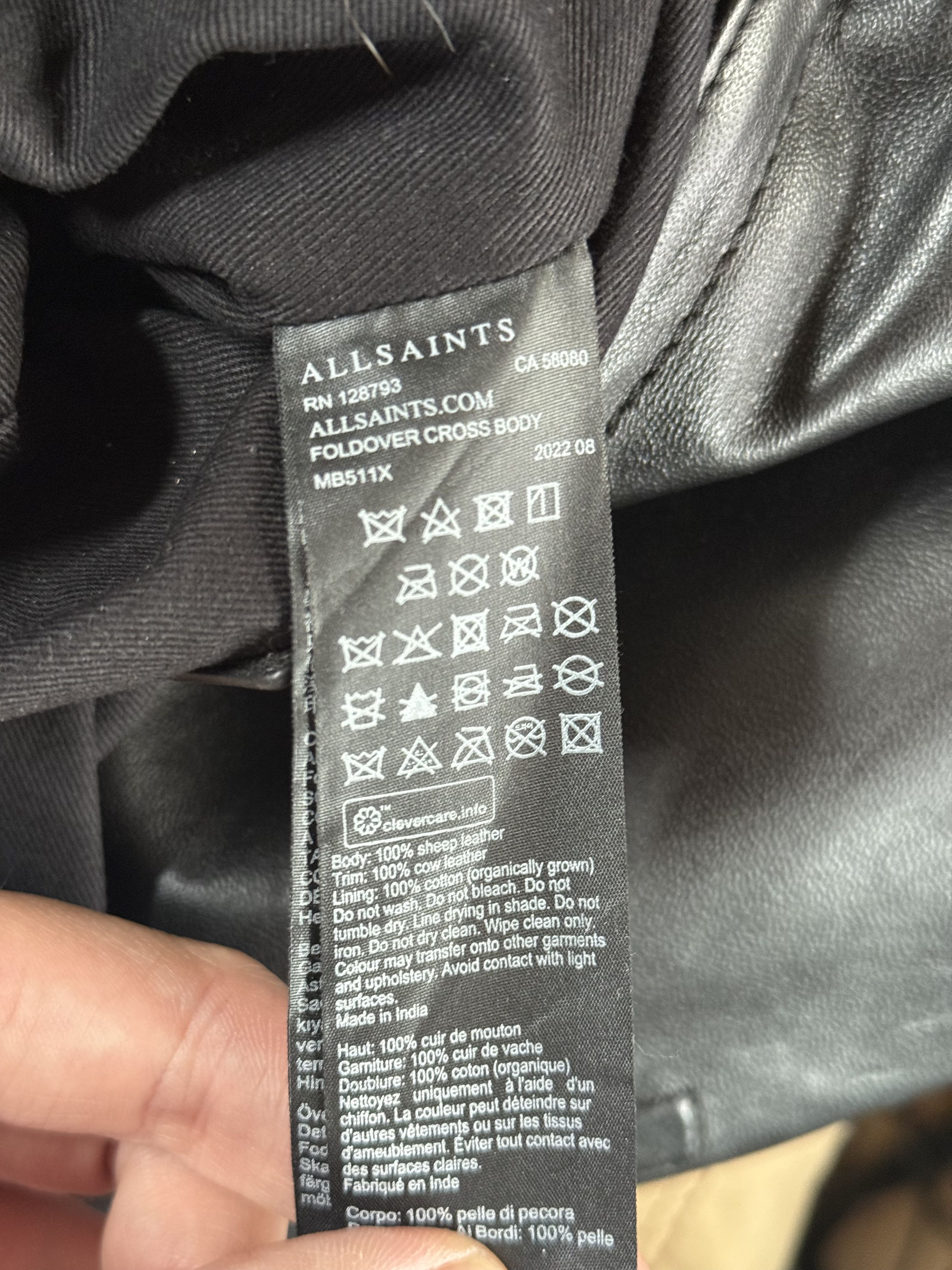 Allsaints Allsaints foldover crossbody bag Size ONE SIZE - 8 Thumbnail