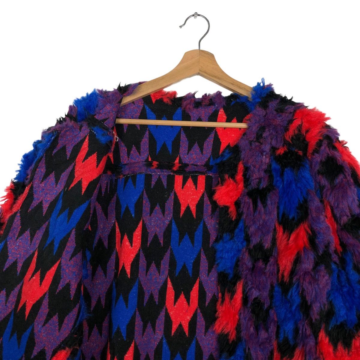 Japanese Brand 🔥Mohair Wool Fur Jacket Colourful Tokyo Kobe Japan Made Size US M / EU 48-50 / 2 - 9 Thumbnail