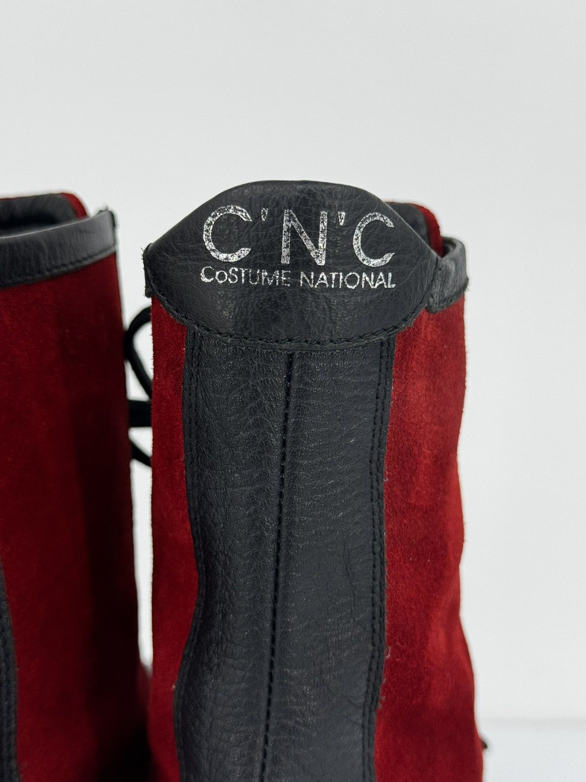 Costume National Ducati CNC Motorcycle Boots Red Suede Made in Italy WM 8 Size US 7.5 / IT 37.5 - 3 Thumbnail