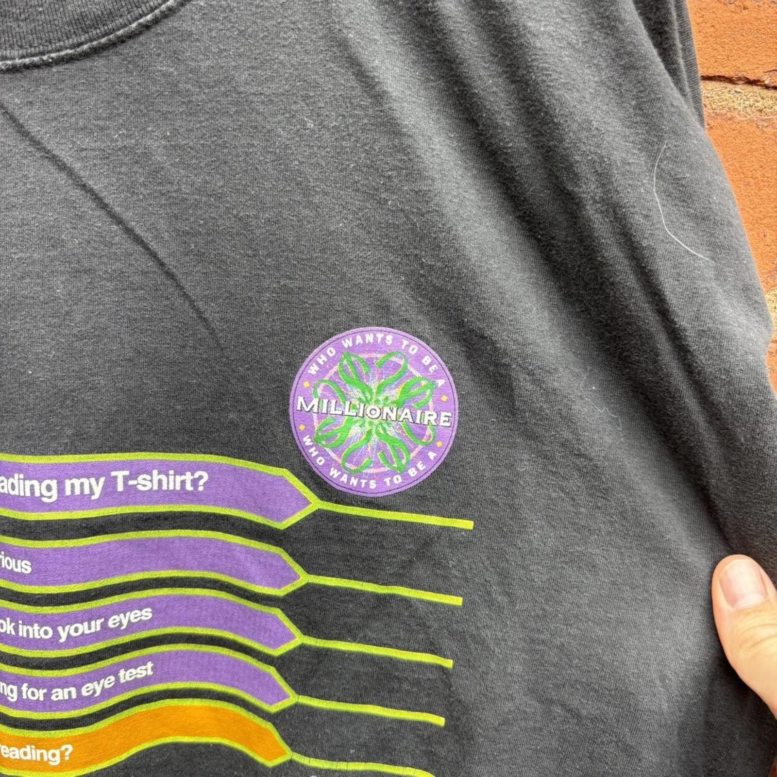 Other Vintage who wants to be a millionaire t shirt 90s/00s L Size US L / EU 52-54 / 3 - 3 Thumbnail