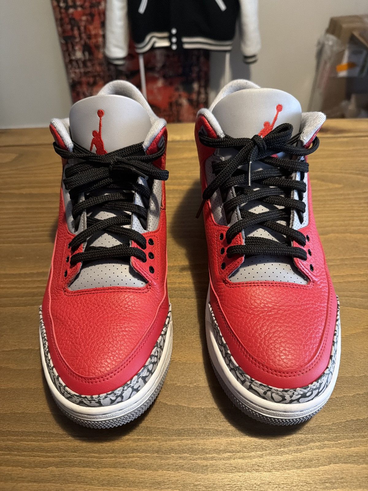 Jordan Brand Jordan 3 Fire Red Unite Mix Match Size US 13 / EU 46 - 4 Thumbnail