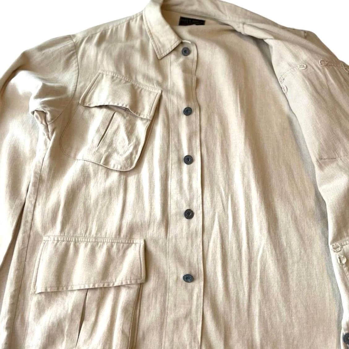 Ralph Lauren RRL RALPH LAUREN Men's Jacket Ivory M Solid Casual USED Fatigue Jungle Style Size US M / EU 48-50 / 2 - 5 Thumbnail