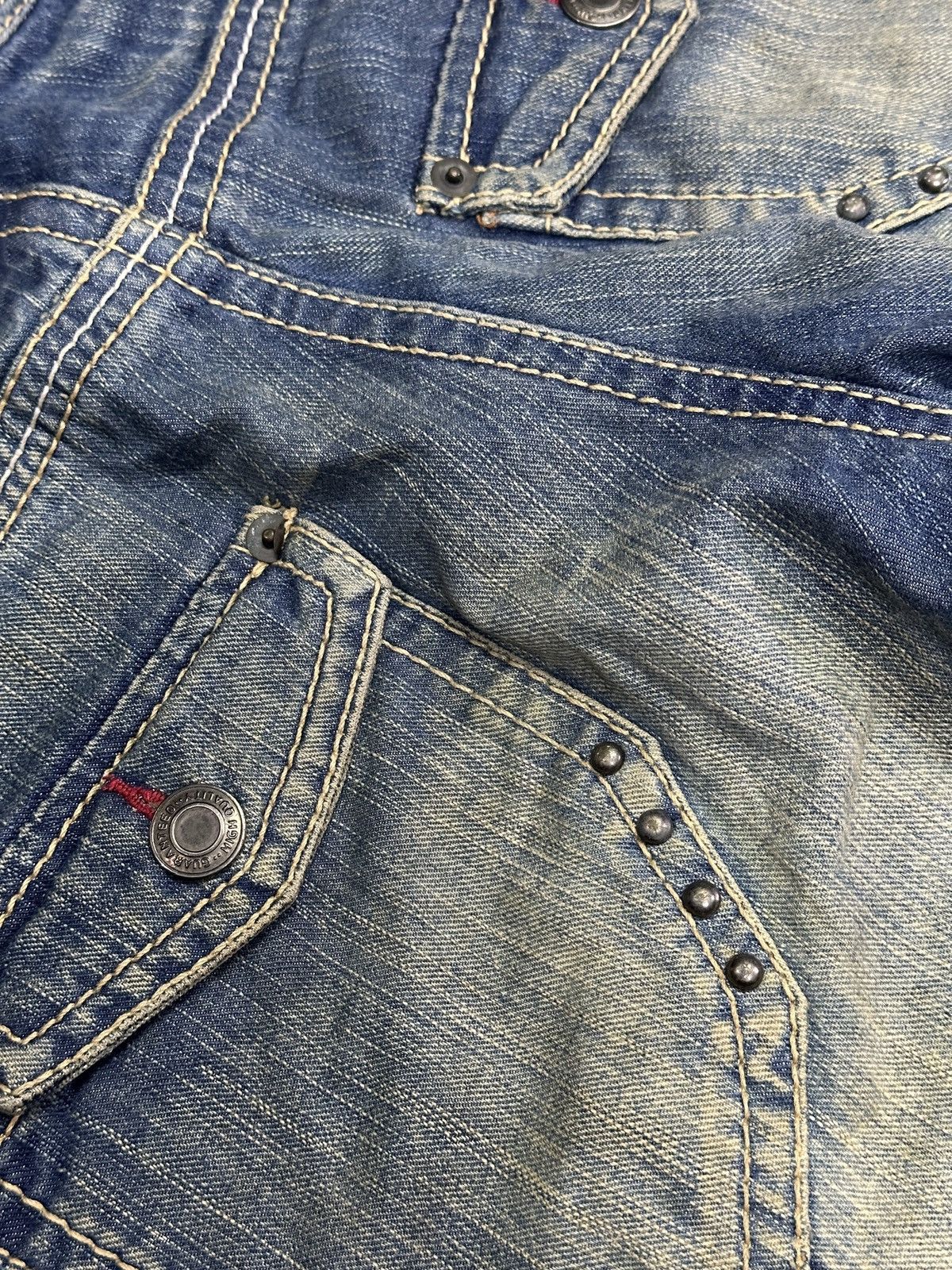 If Six Was Nine Faded Blue denim Acros international Studed pocket . Size US 31 - 5 Thumbnail