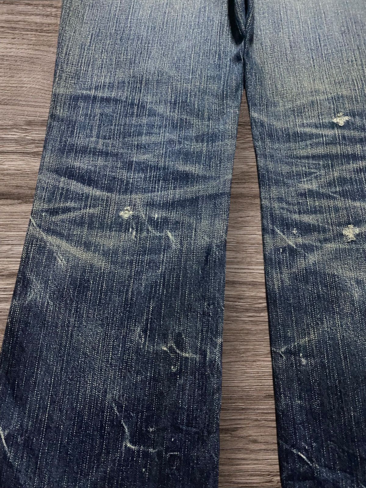 If Six Was Nine Vintage Japan Brand Made in Nippon Thunder Distressed Slim Size US 30 / EU 46 - 9 Thumbnail