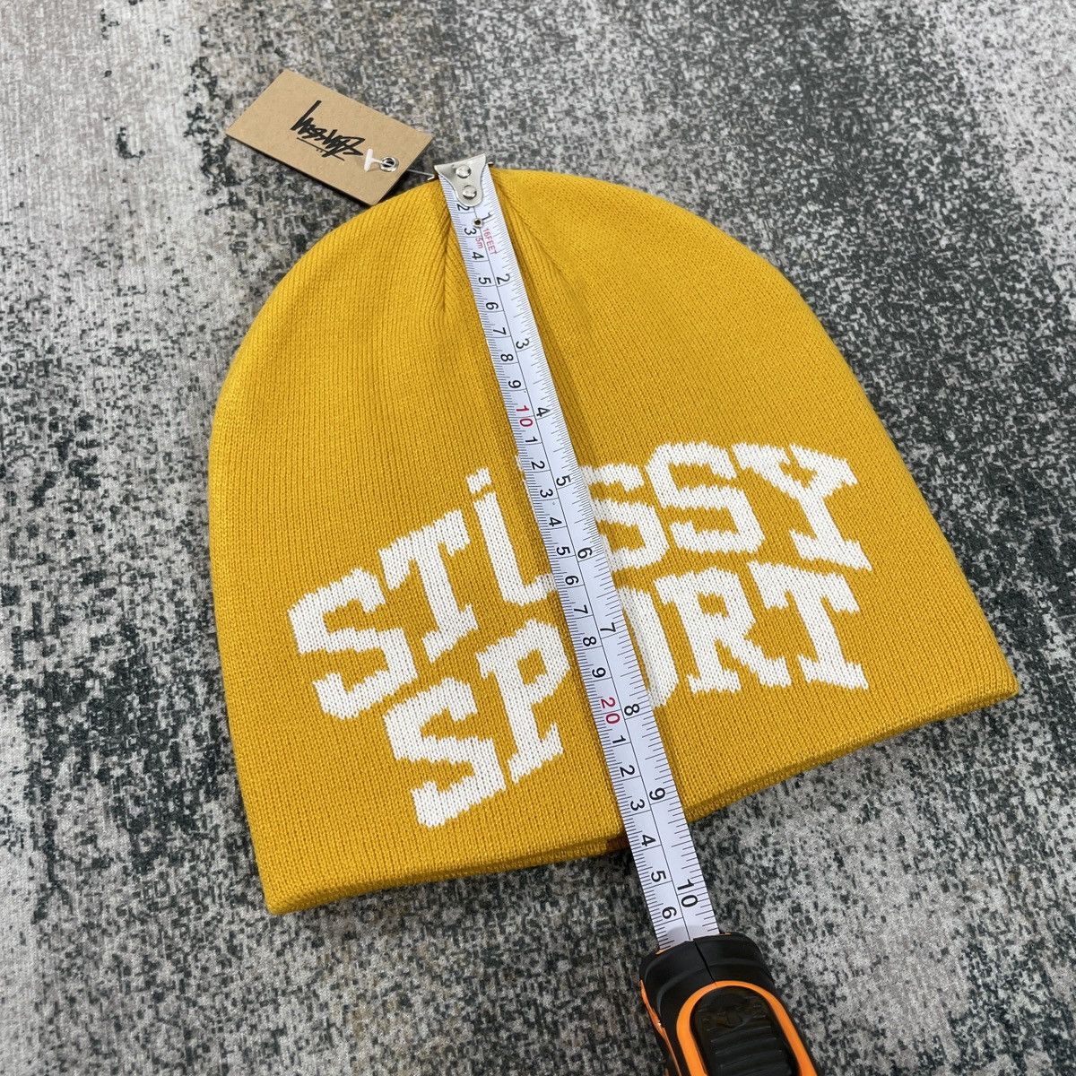 Stussy STUSSY SPORT BEANIE YELLOW Size ONE SIZE - 3 Thumbnail