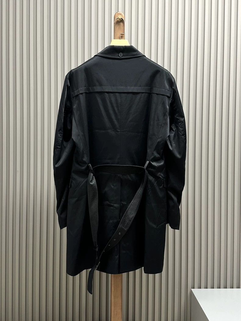Versace Versace Black casual trench coat Size US L / EU 52-54 / 3 - 2 Thumbnail
